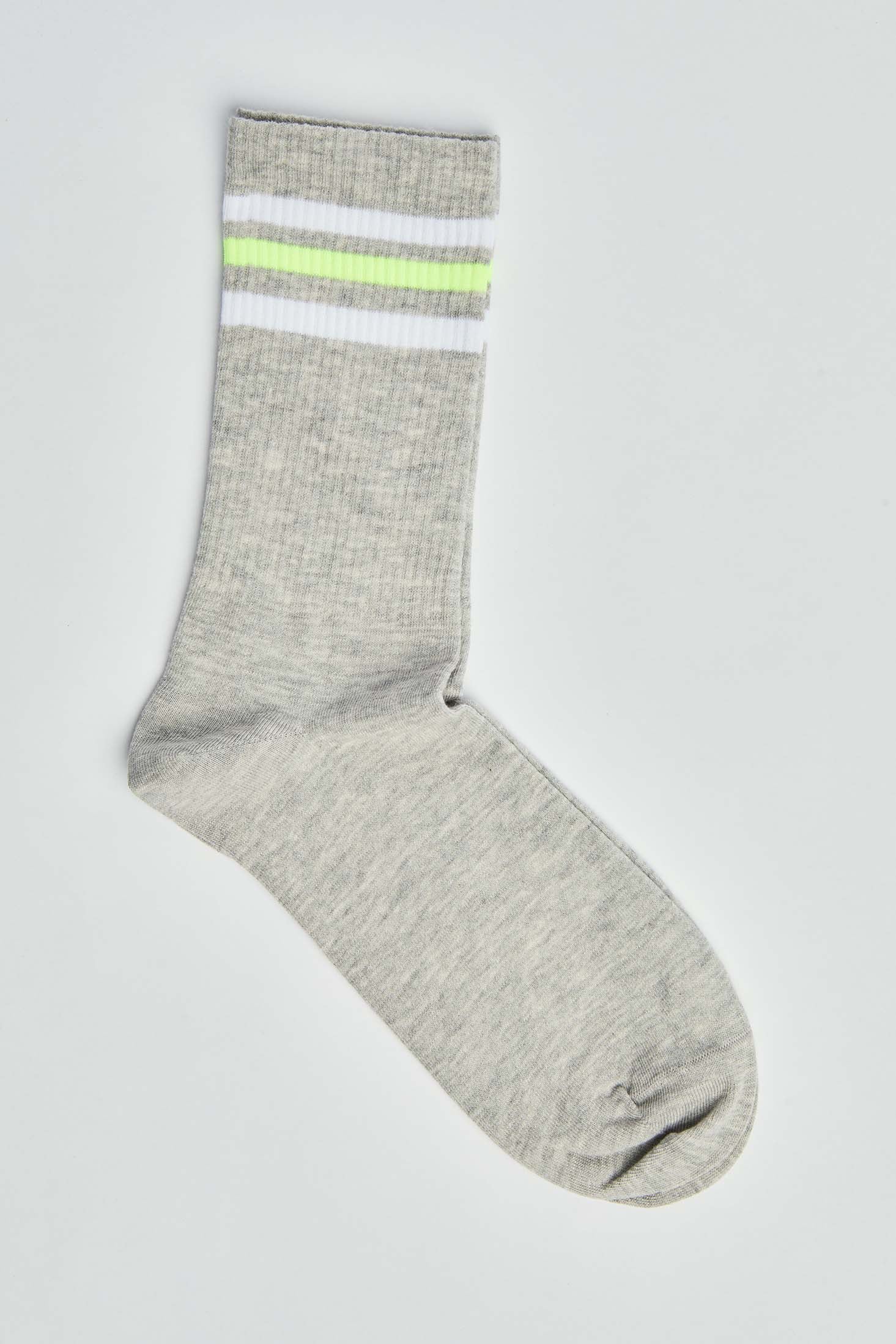 Lined Edge Slip On Casual Socks