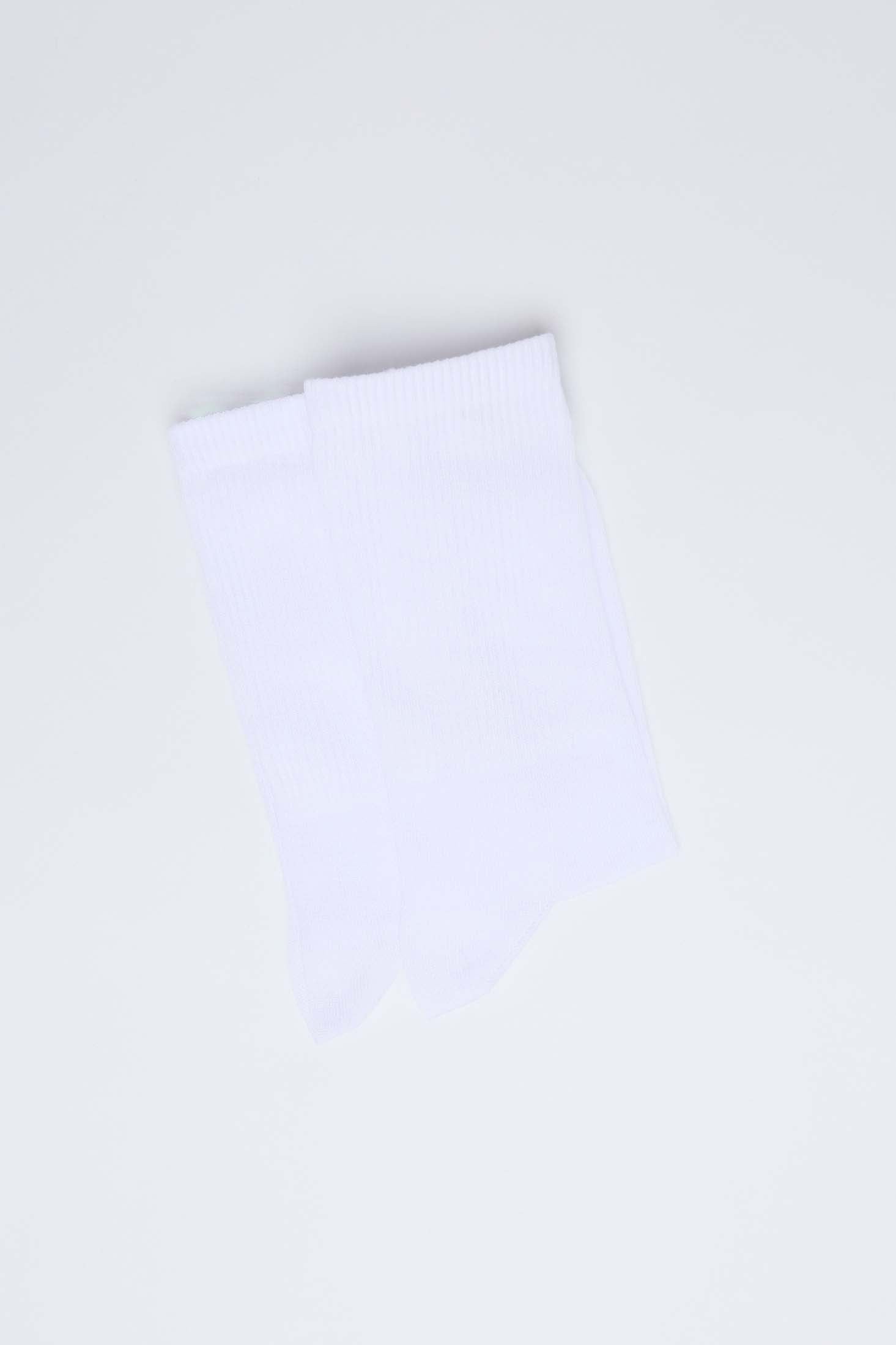 جوارب قطنية رجالية بيضاء