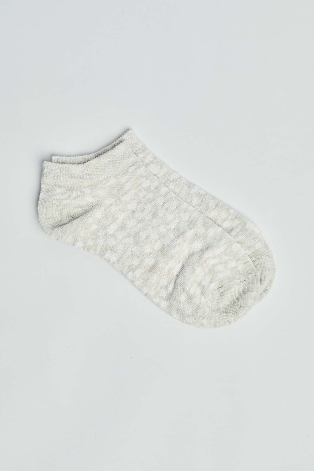 Set of 2 Solid & Patterned Ankle Socks