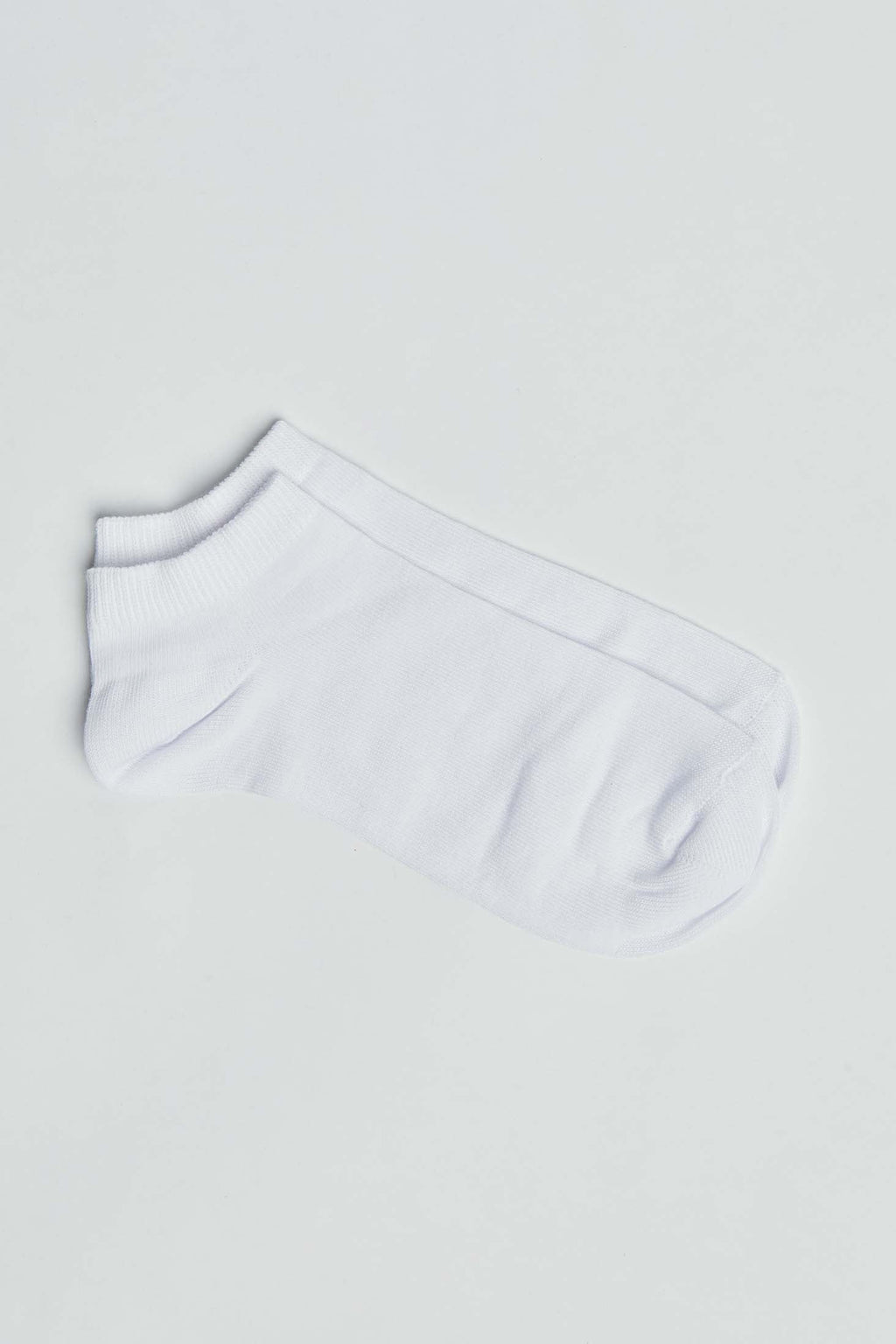 Set of 2 Solid & Patterned Ankle Socks