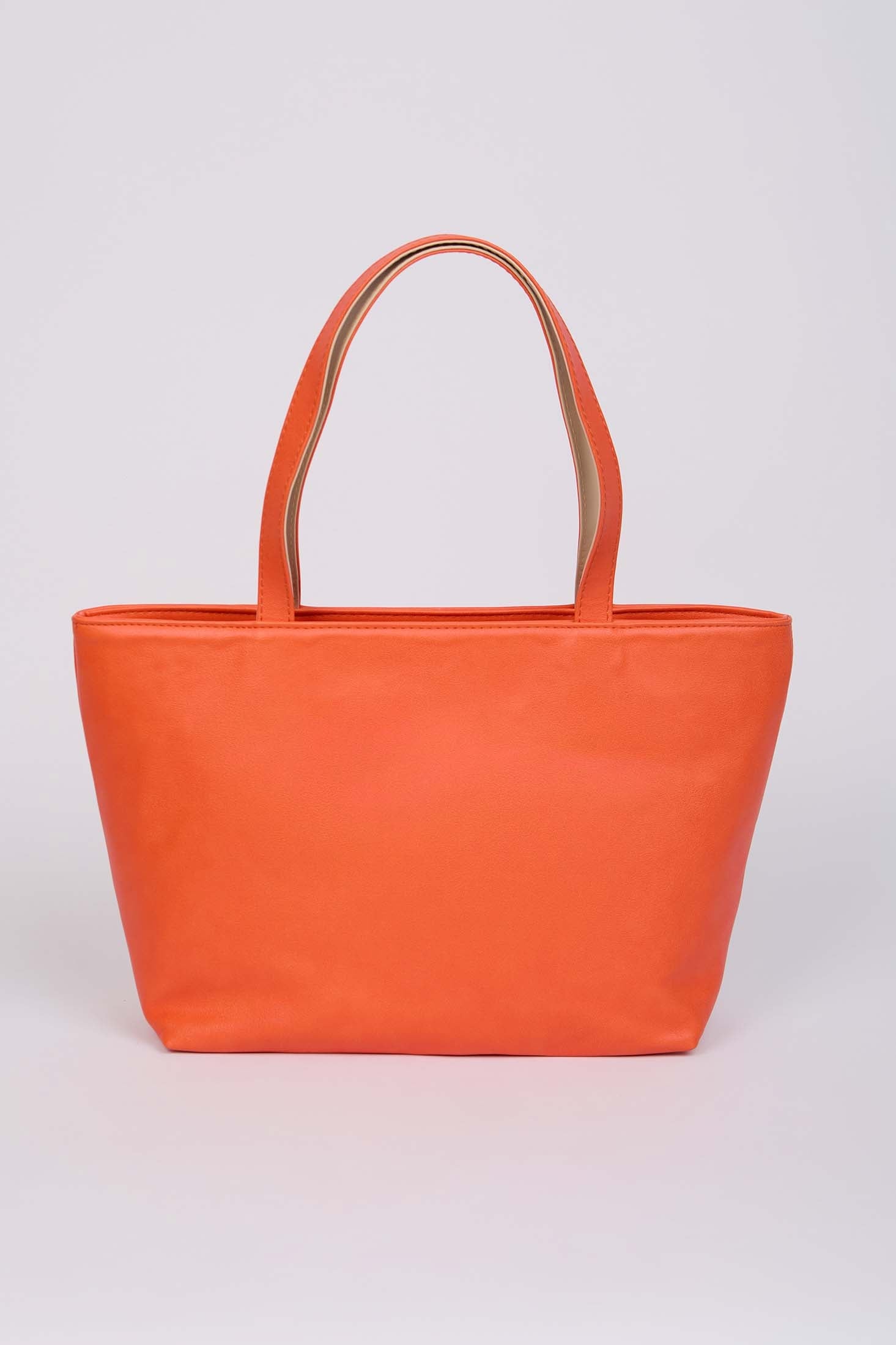 Women-Bag  Faux LeatherWoWomen With Adjustable Shoulder Strap 40*25*12 CM Orange