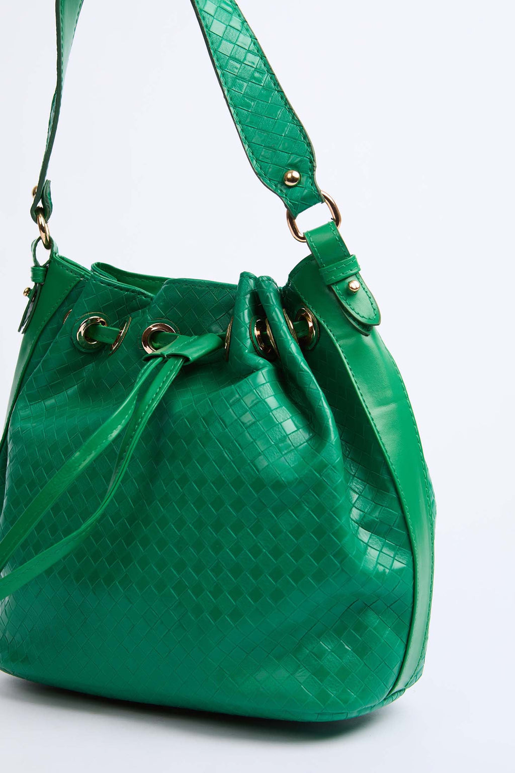 Women Elegant Faux Leather Bag Green