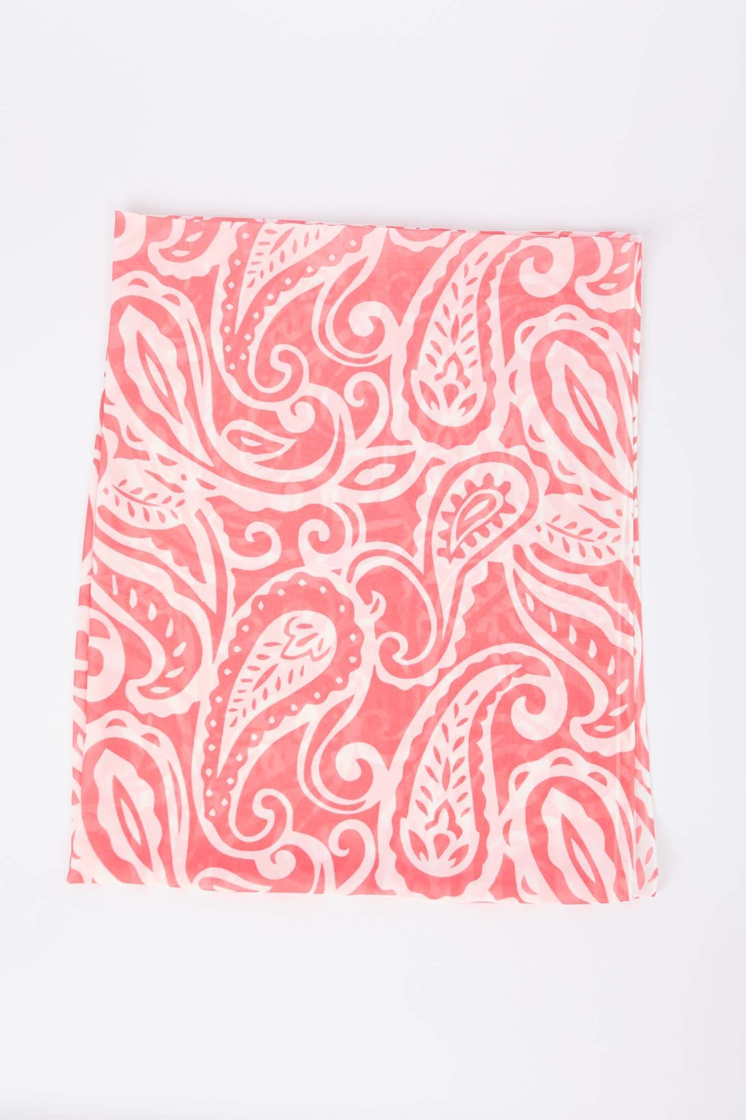 Women Scarf Printed Viscose Orange
