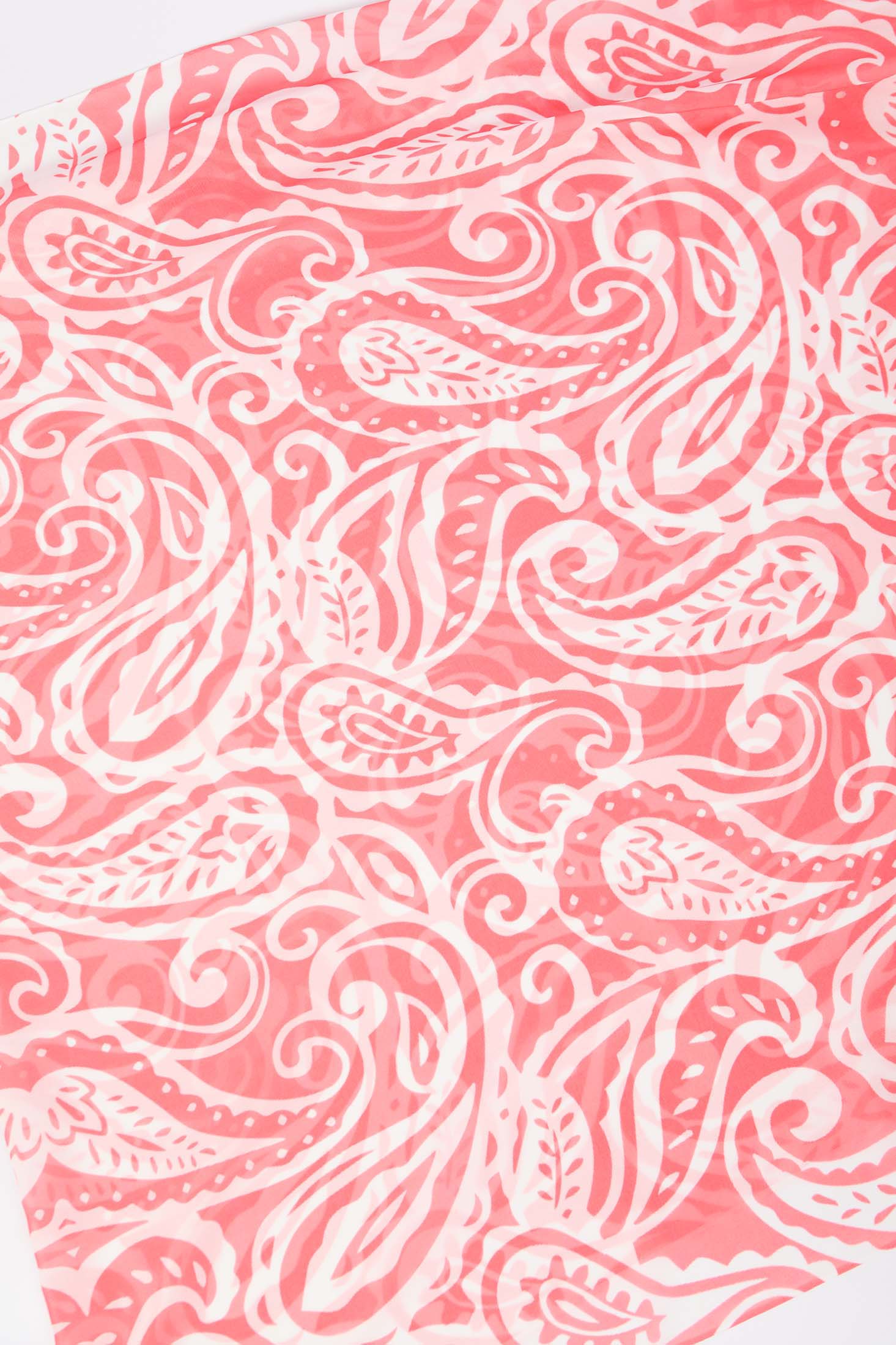 Women Scarf Printed Viscose Orange