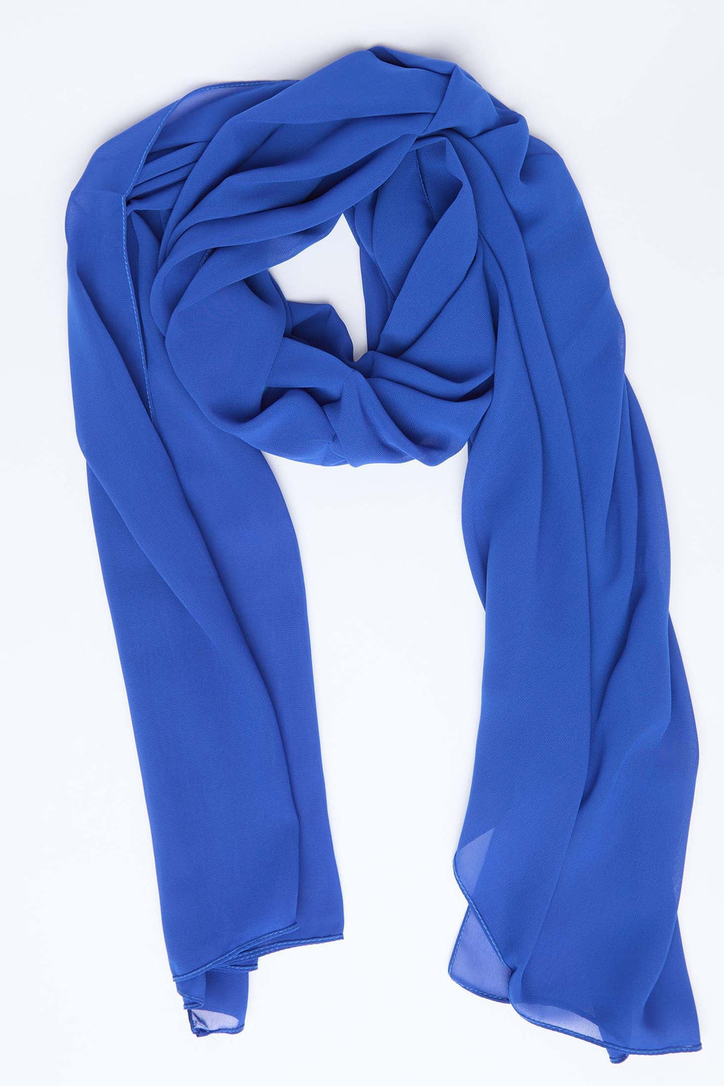 Women Scarf Printed Viscose Navy