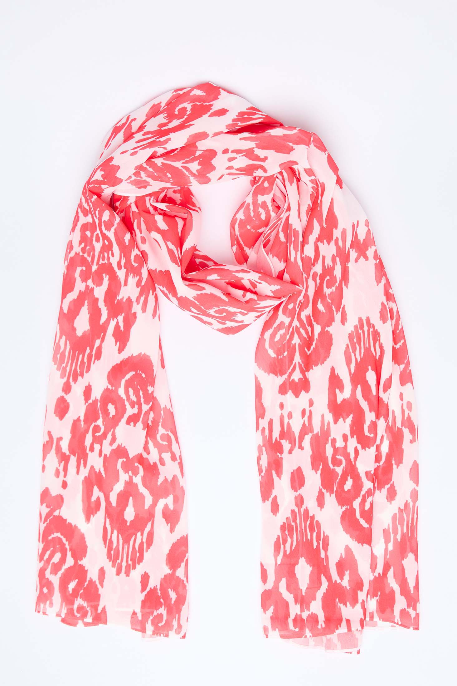 Women-Scarf  Printed Viscose RectangleWomen 100*180 CM Red