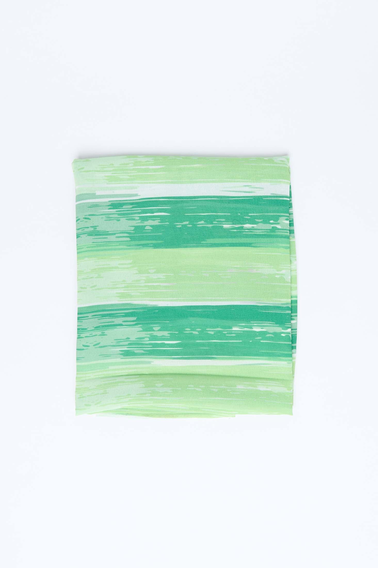 Women Scarf Printed Viscose Green