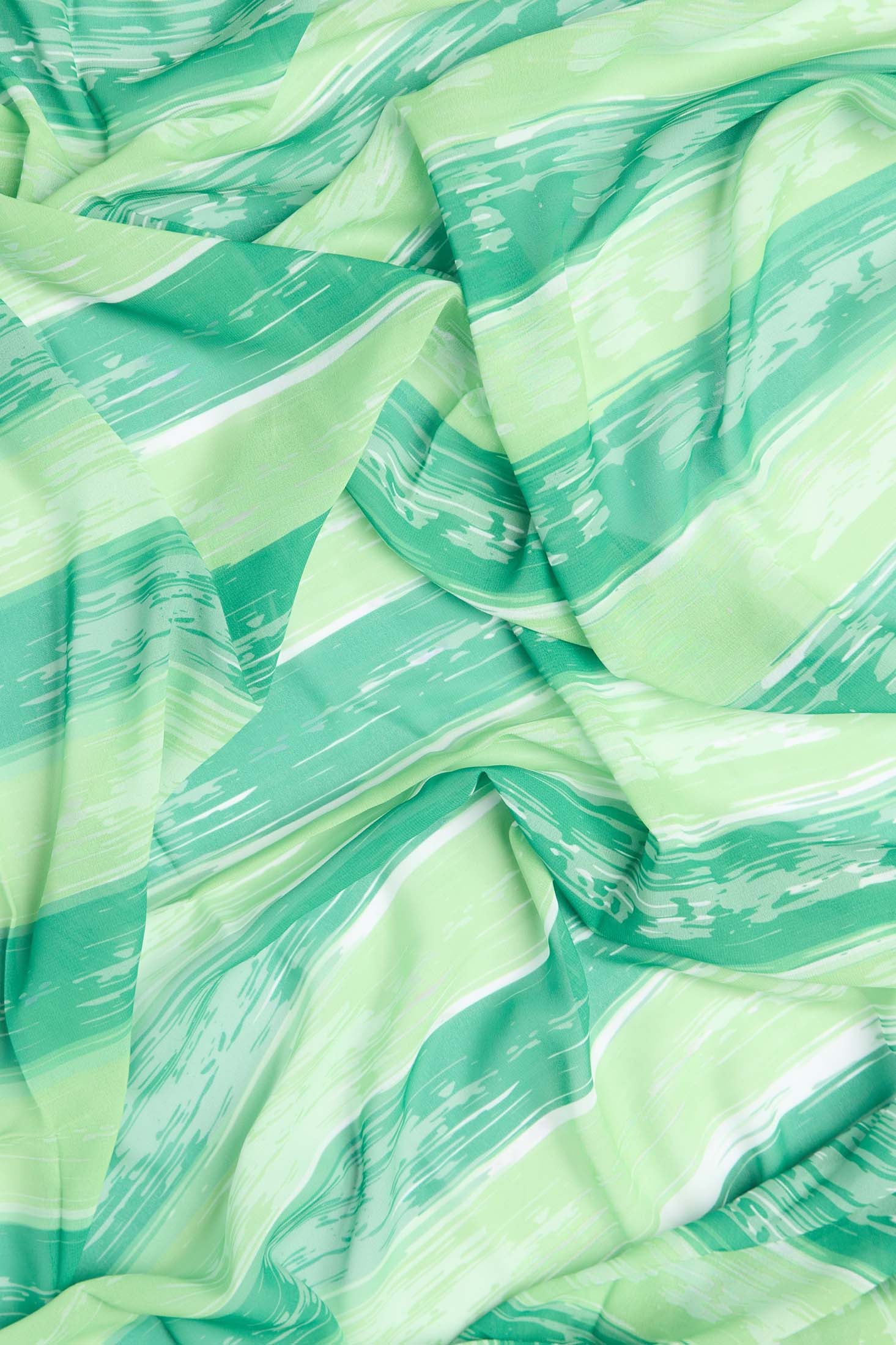 Women Scarf Printed Viscose Green