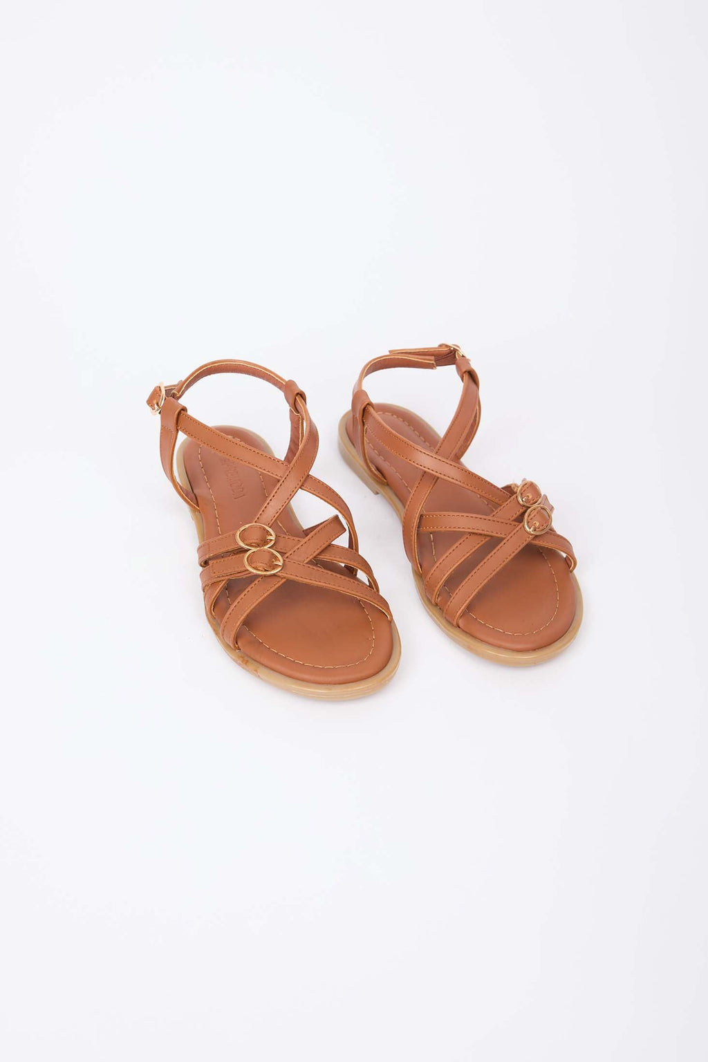 Women Shoes  Faux Leather Sandals Brown
