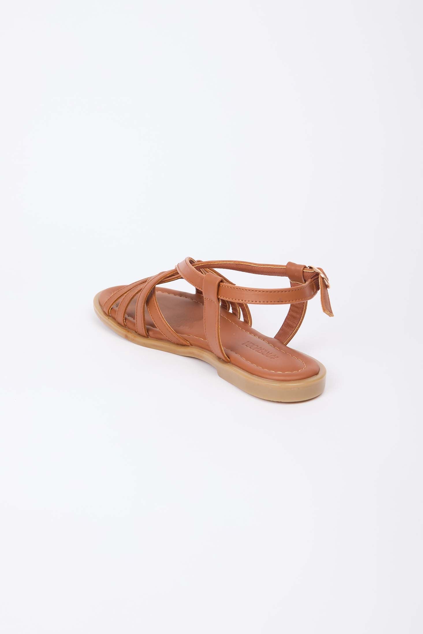 Women Shoes  Faux Leather Sandals Brown