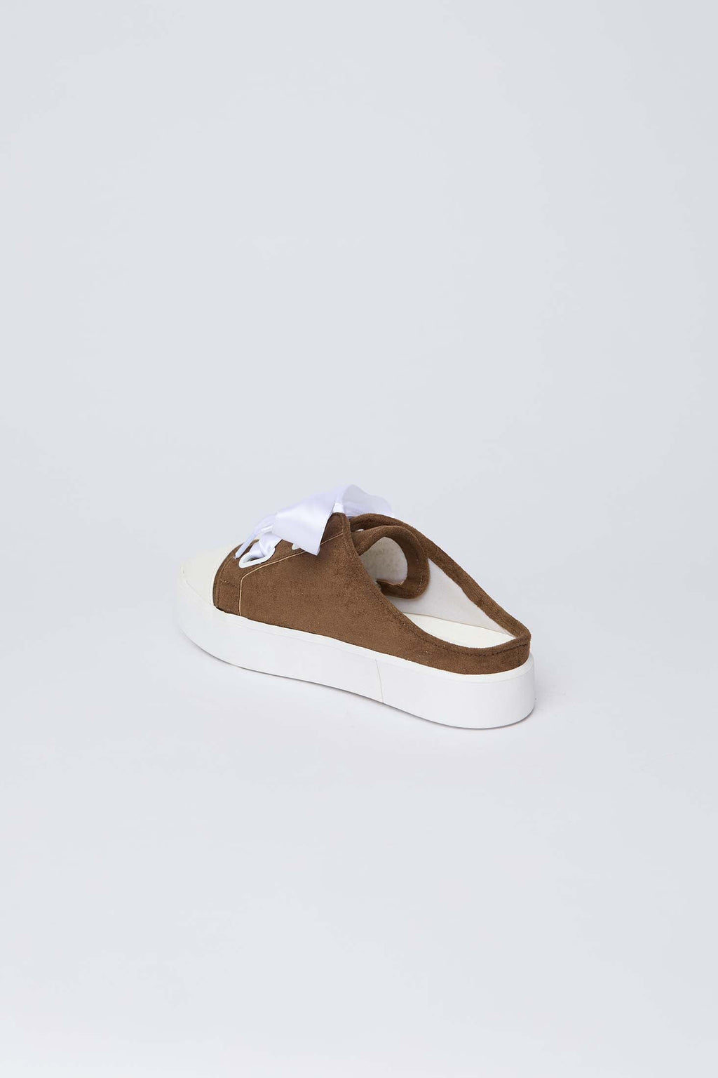 Women-Shoes  Faux Leather Lace-Up Sneakers Khaki