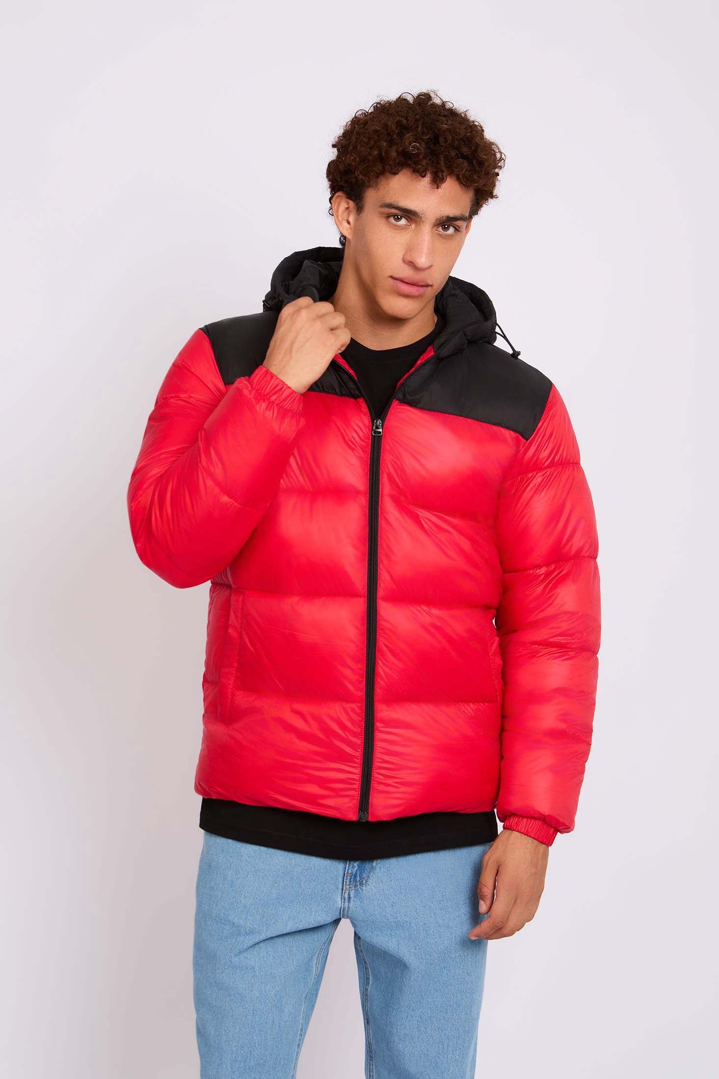 Men Jacket  Puffer Red