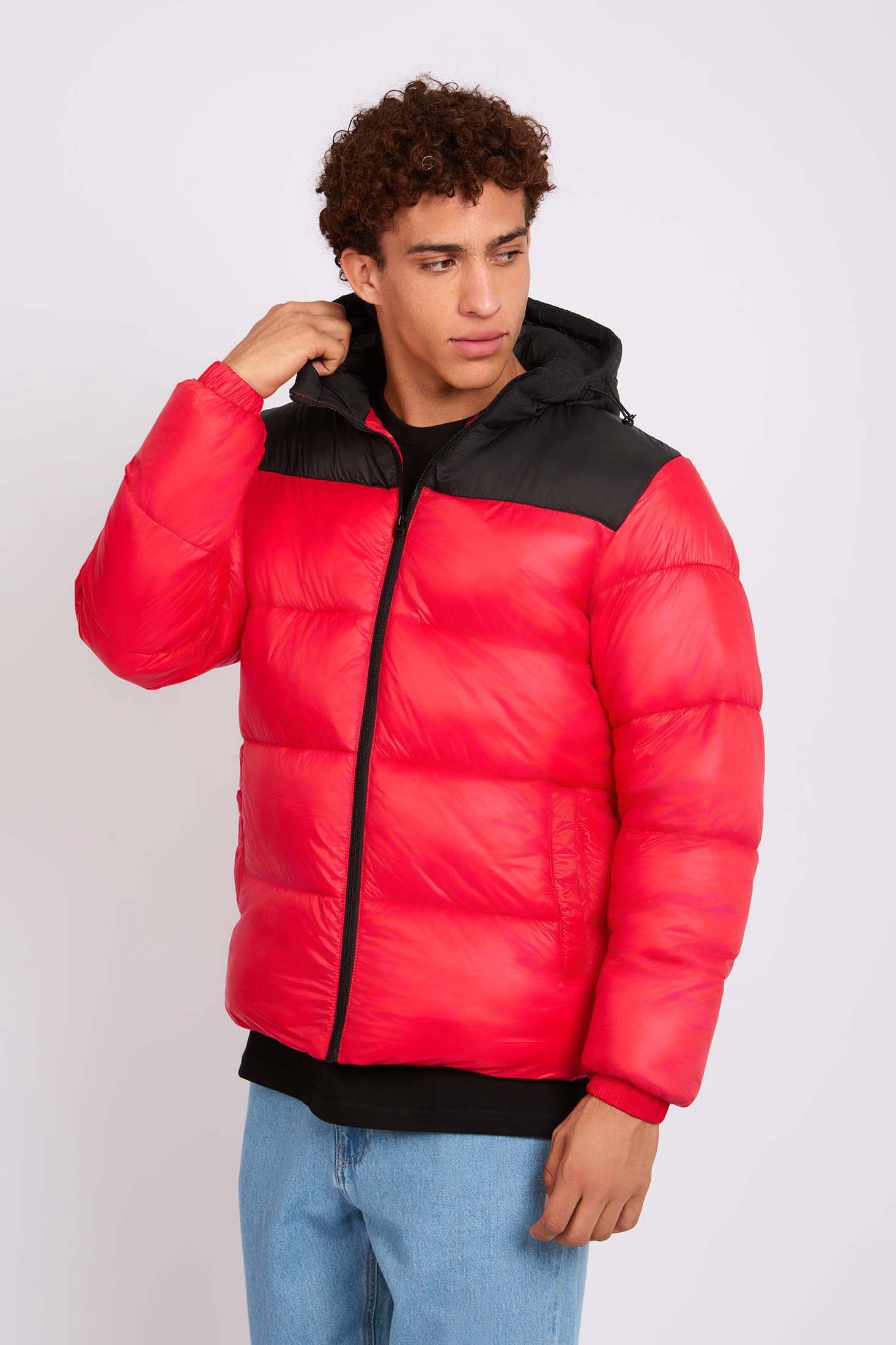 Men Jacket  Puffer Red