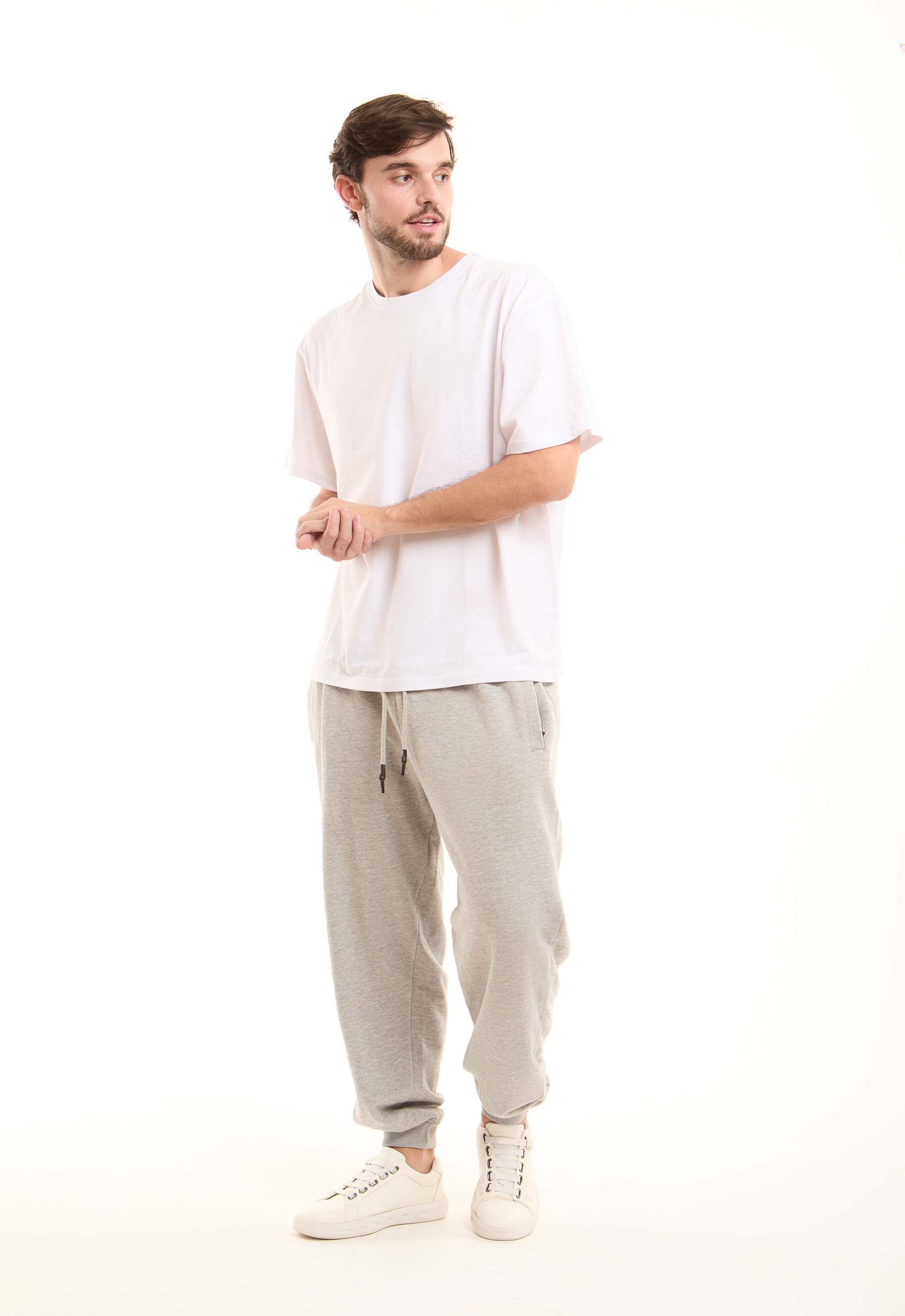 Unisex Elbow-Sleeves Solid Basic Tee