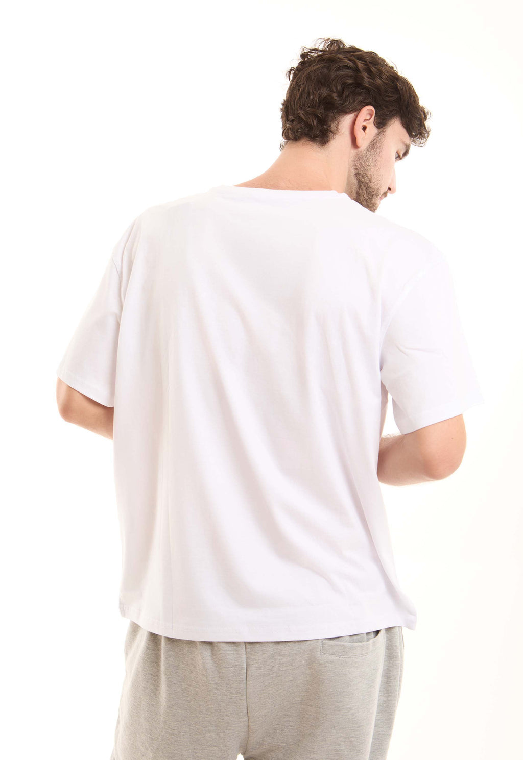 Unisex Elbow-Sleeves Solid Basic Tee