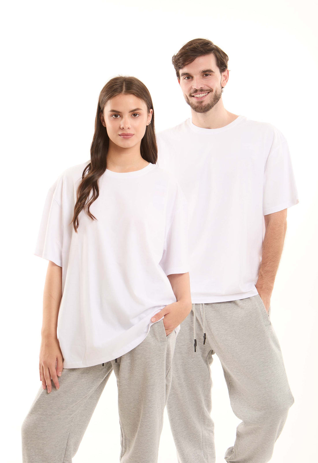 Unisex Elbow-Sleeves Solid Basic Tee