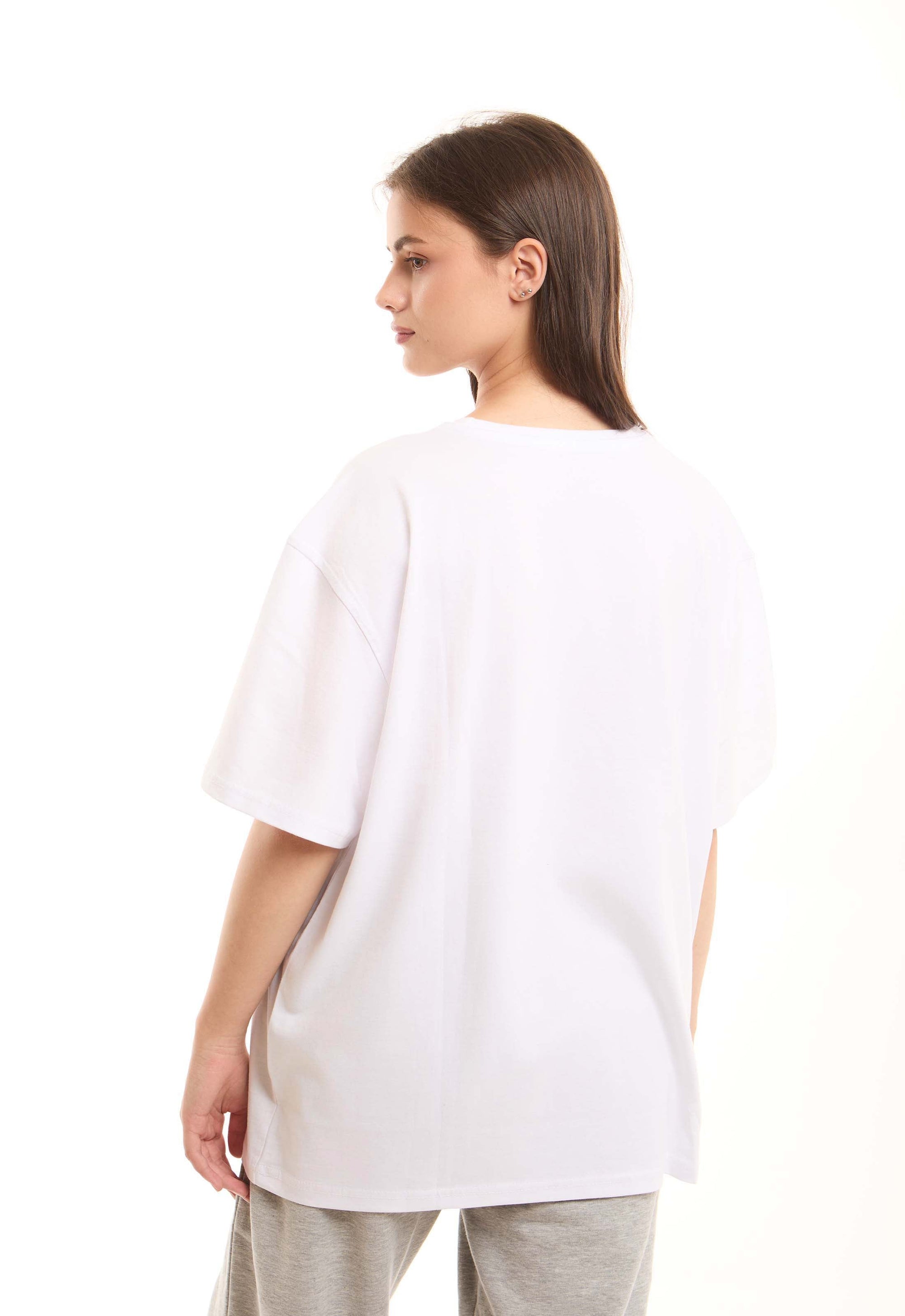 Unisex Elbow-Sleeves Solid Basic Tee