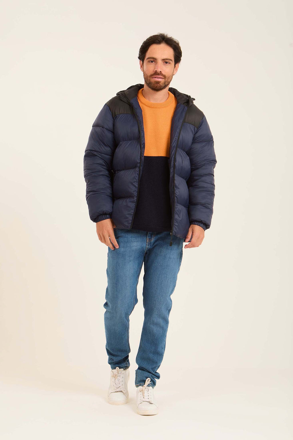Men Jacket  Puffer Blue