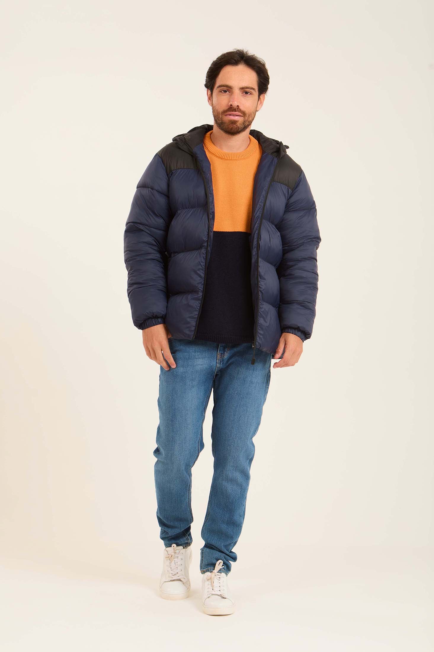 Men Jacket  Puffer Blue