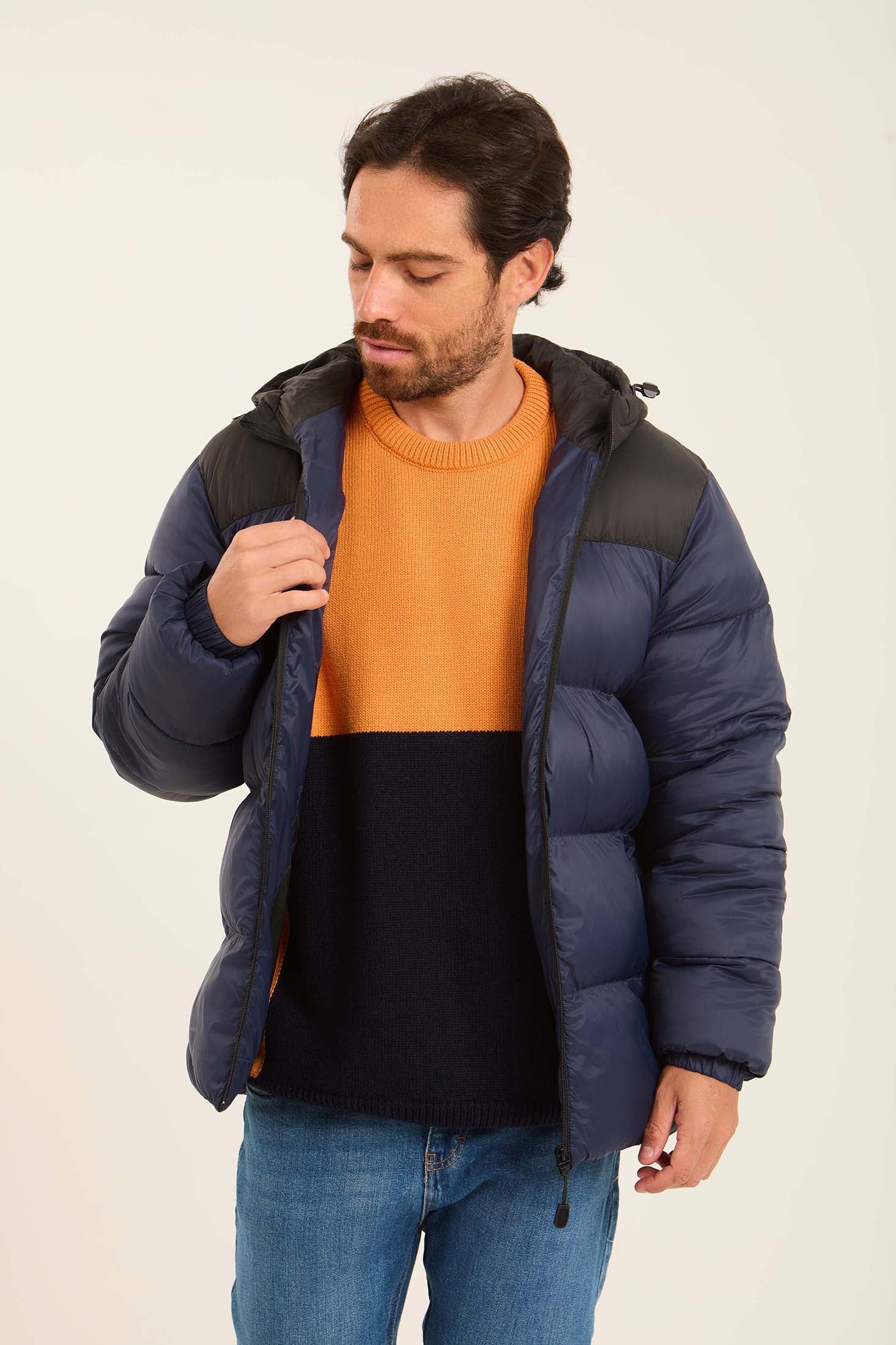 Men Jacket  Puffer Blue