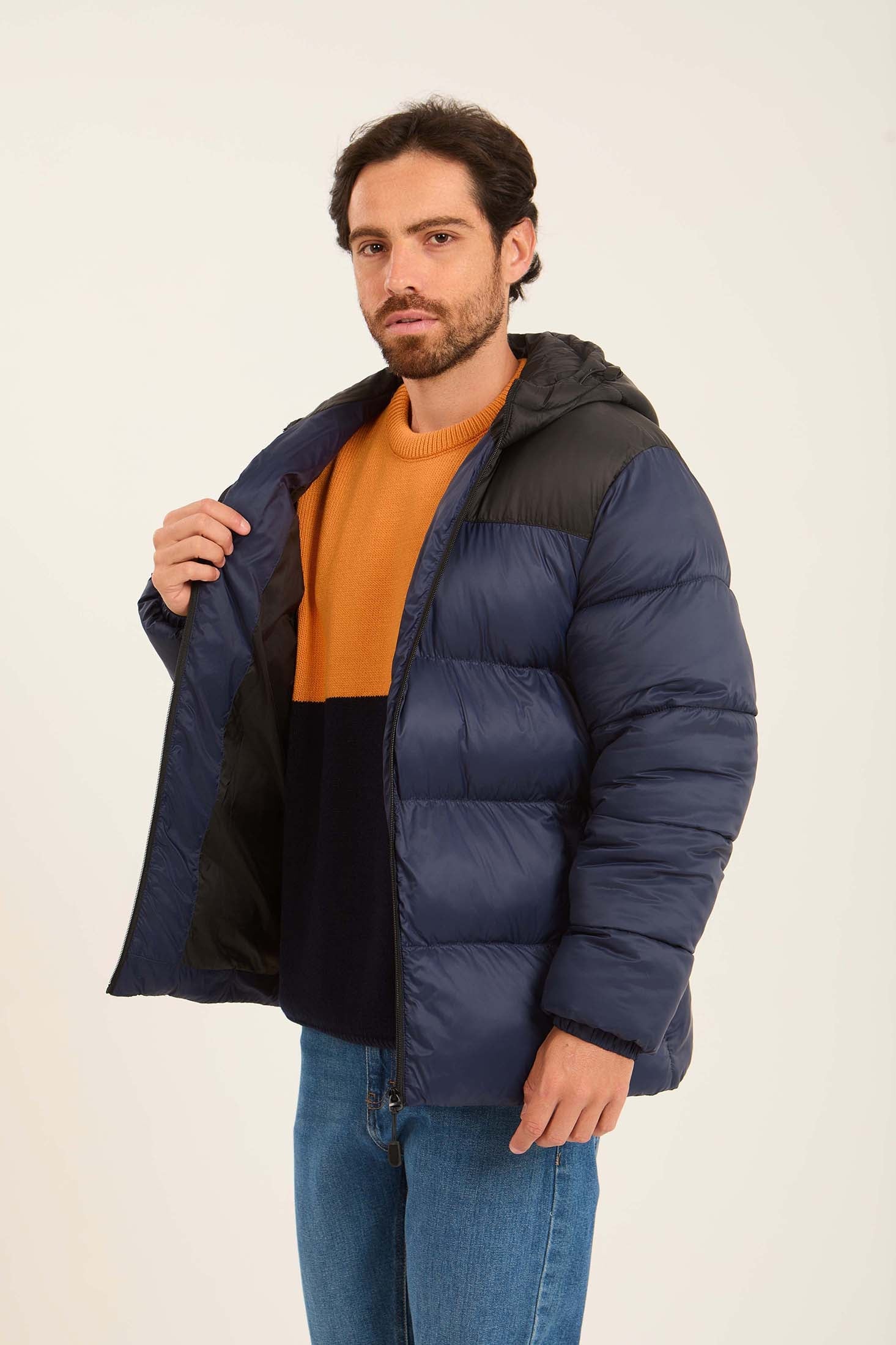 Men Jacket  Puffer Blue