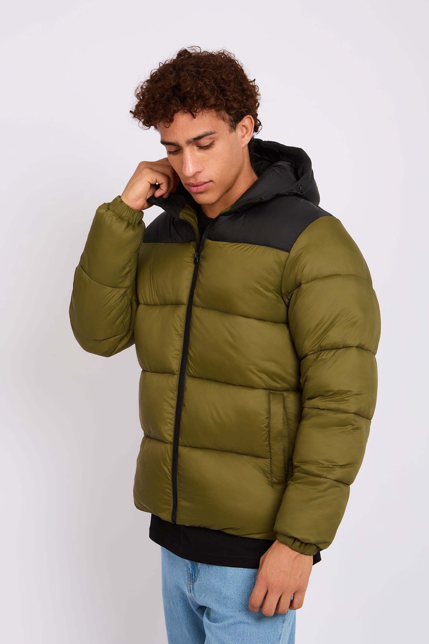 Men Jacket  Puffer Green