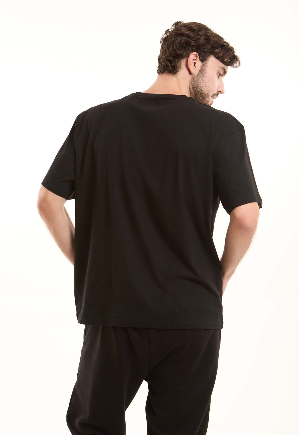Unisex Elbow-Sleeves Solid Basic Tee