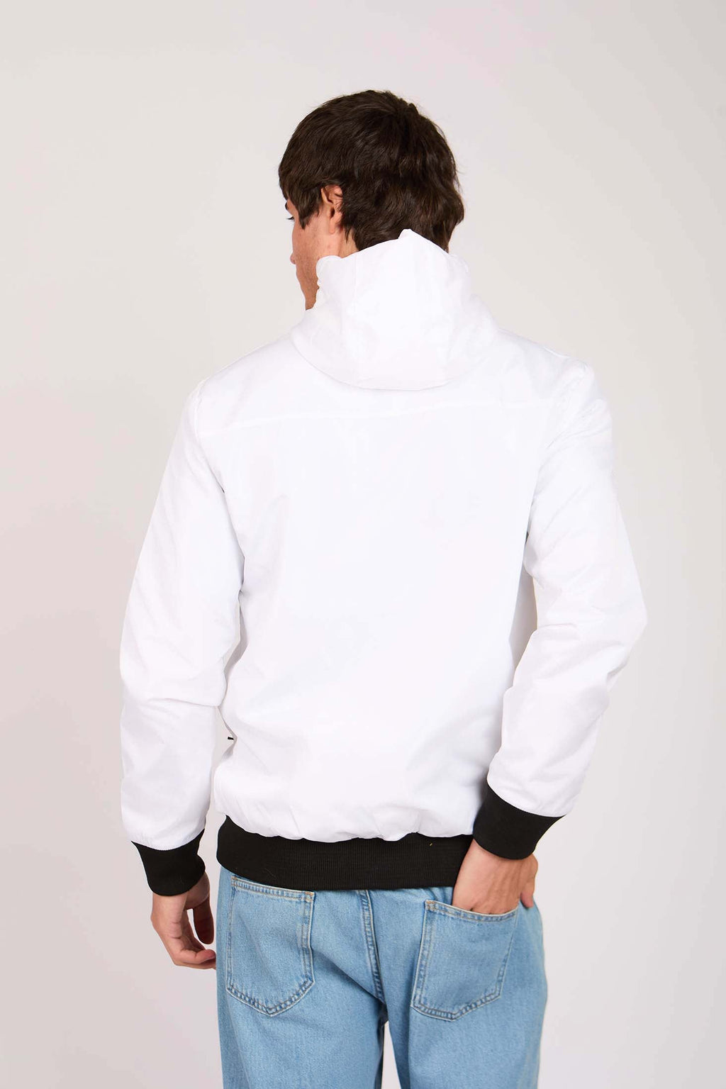 Men Rain Jacket Off White
