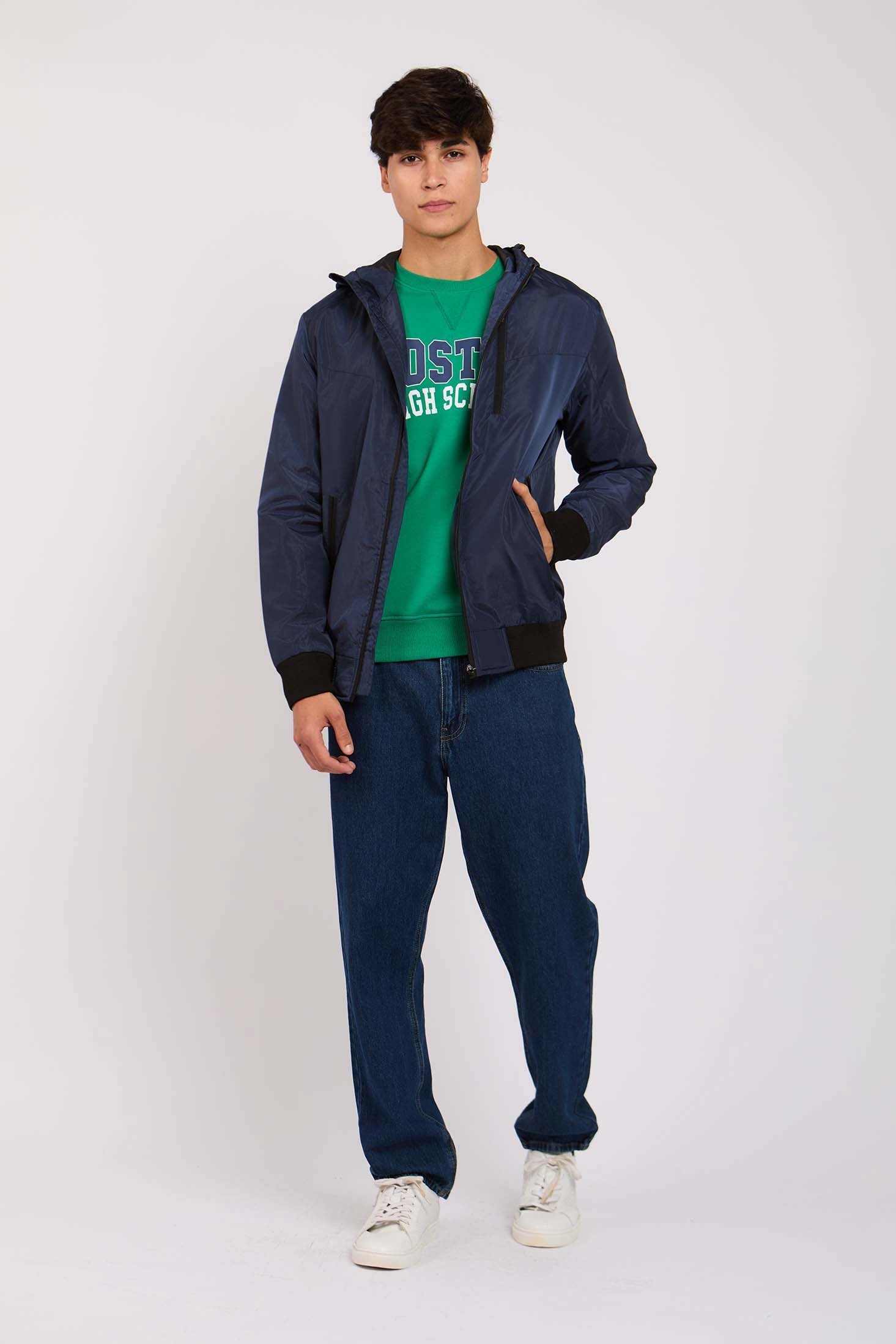 Men Rain Jacket Navy