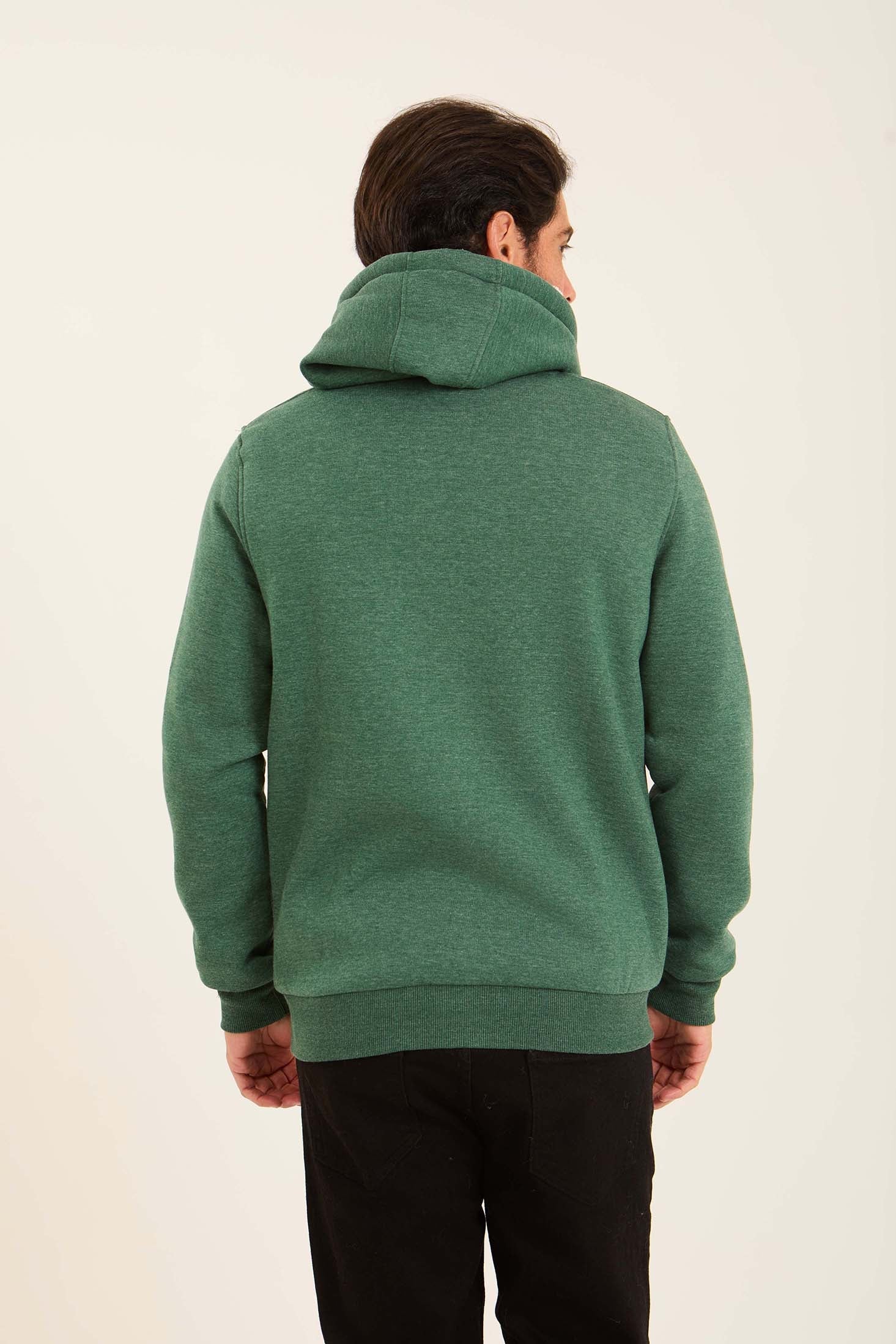 Men Sweat Jacket  Green