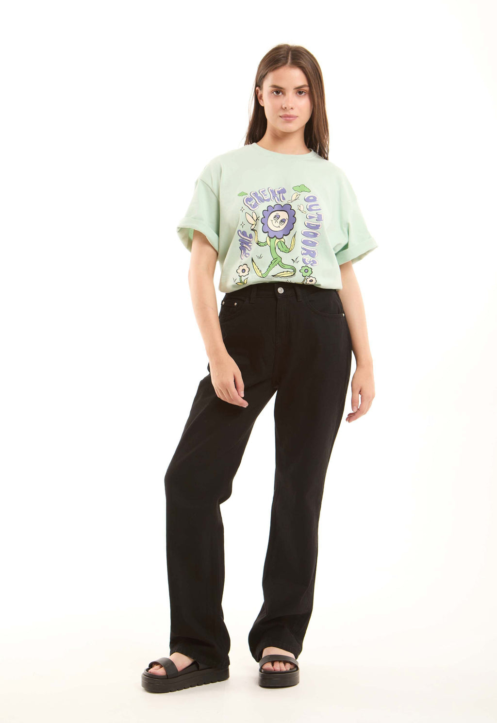 Classic Straight-Leg Denim Pants