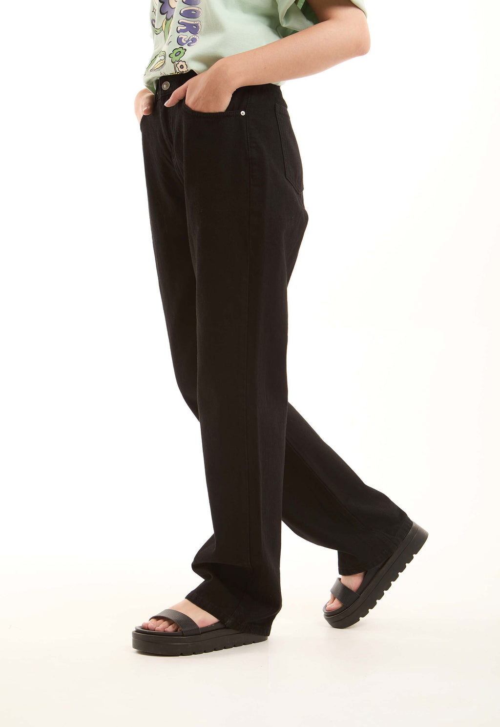 Classic Straight-Leg Denim Pants