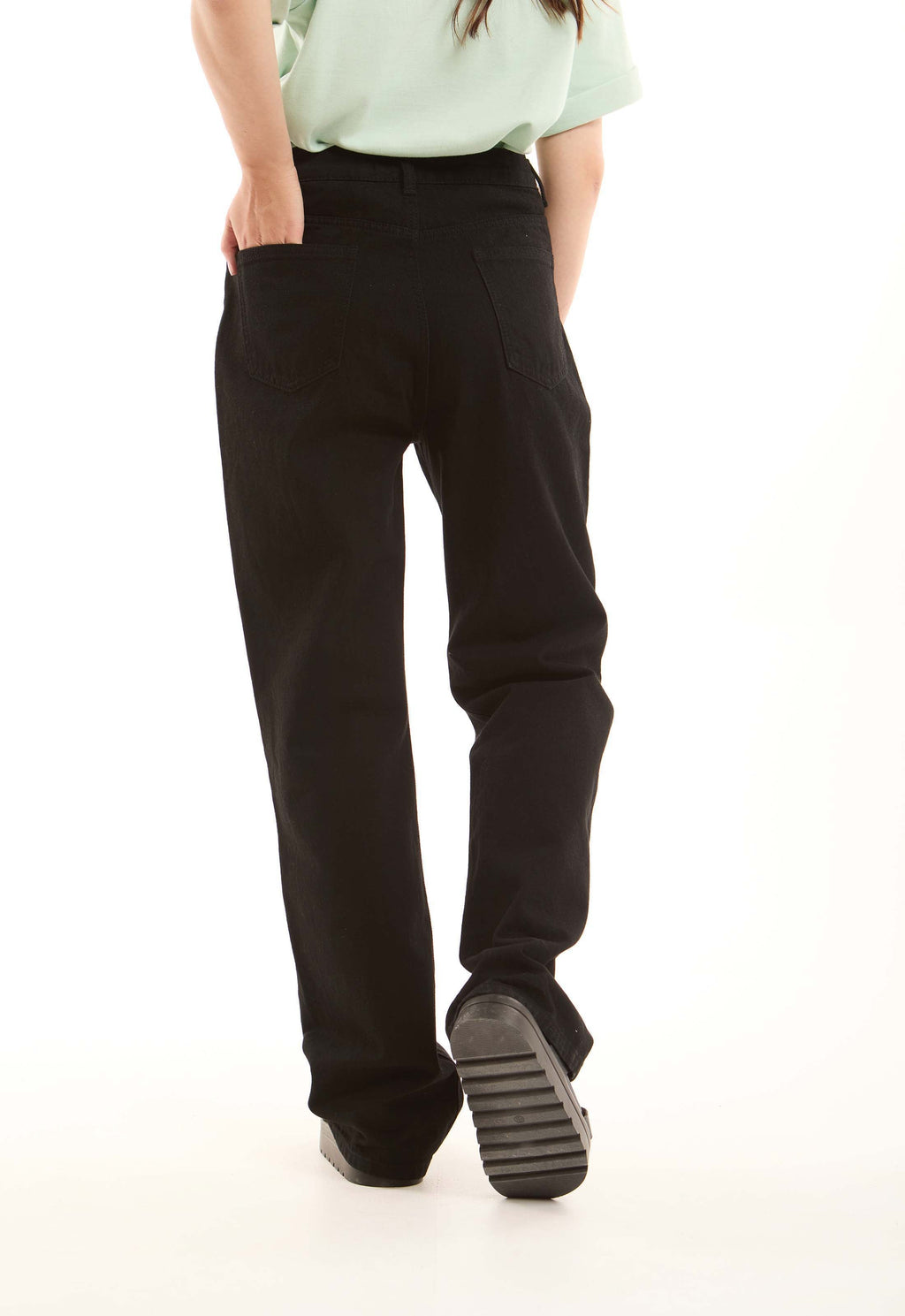 Classic Straight-Leg Denim Pants