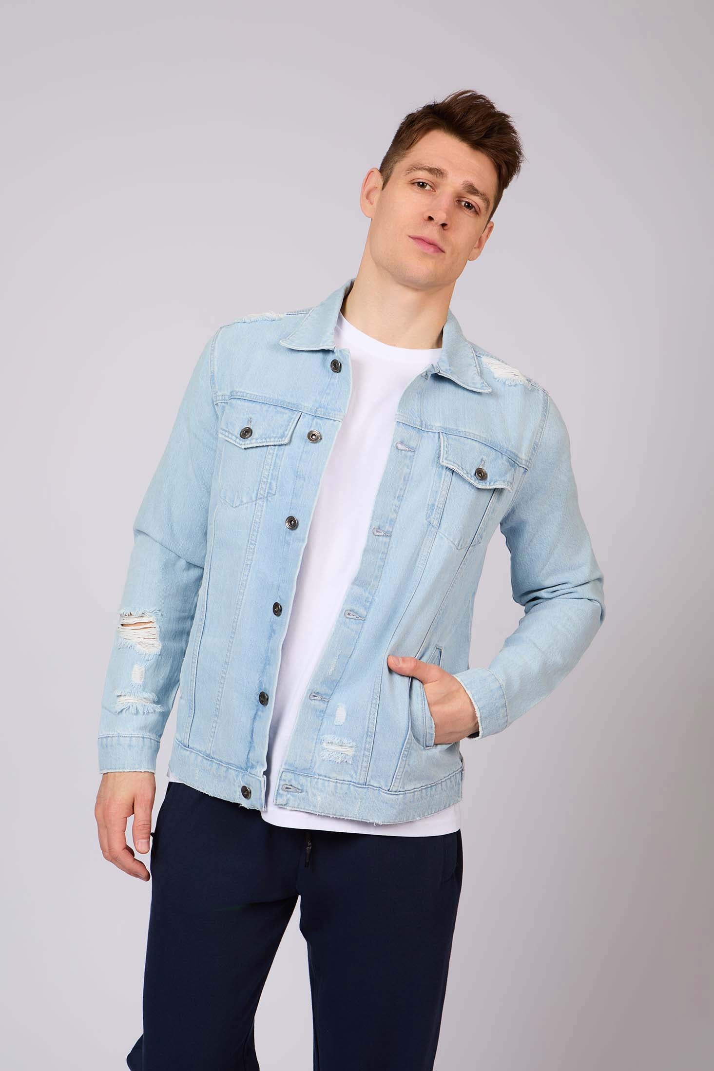 Men Denim Jacket Blue