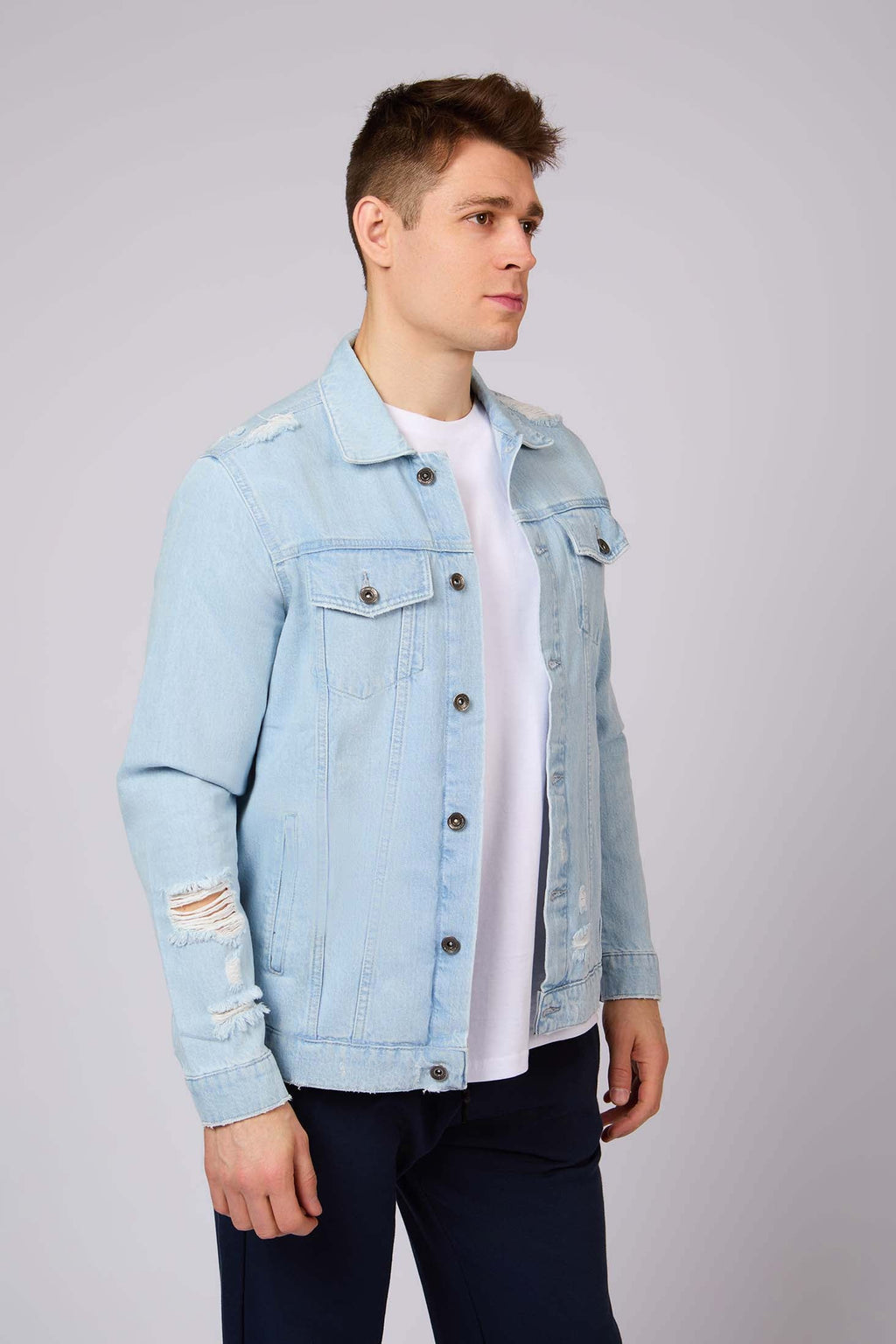 Men Denim Jacket Blue