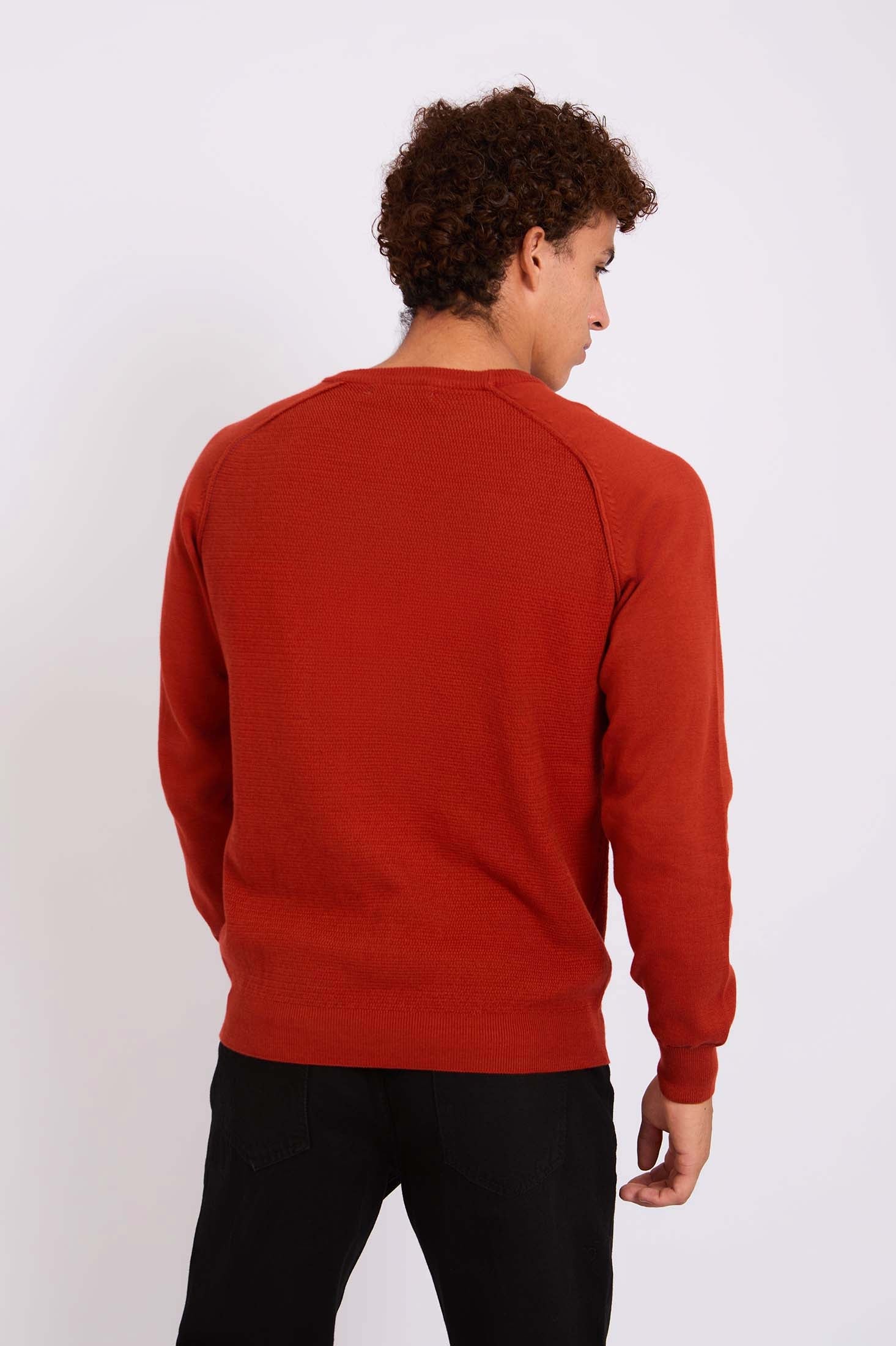 Men Regular Fit Pullover Red