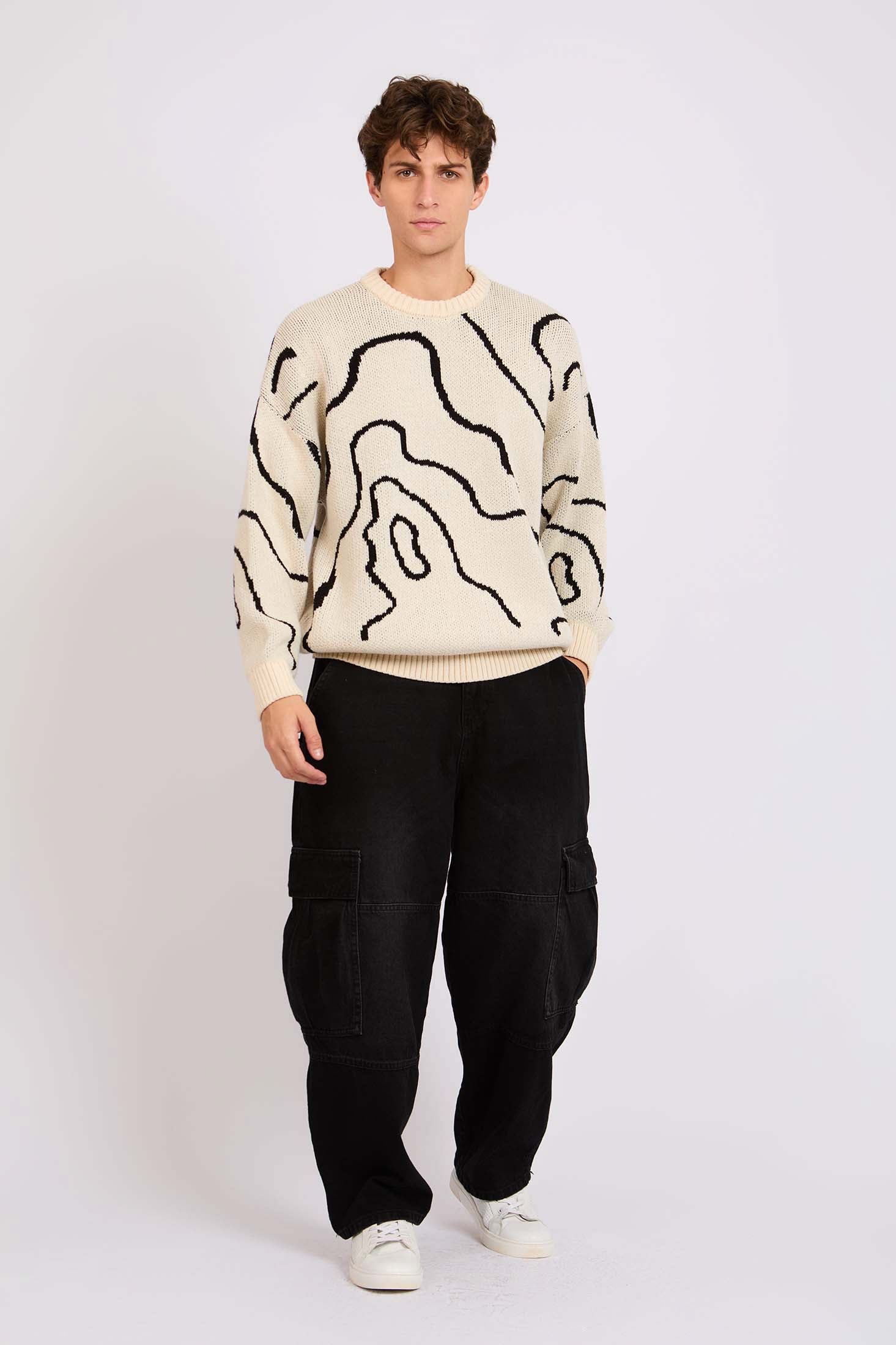 Men Regular Pullover White