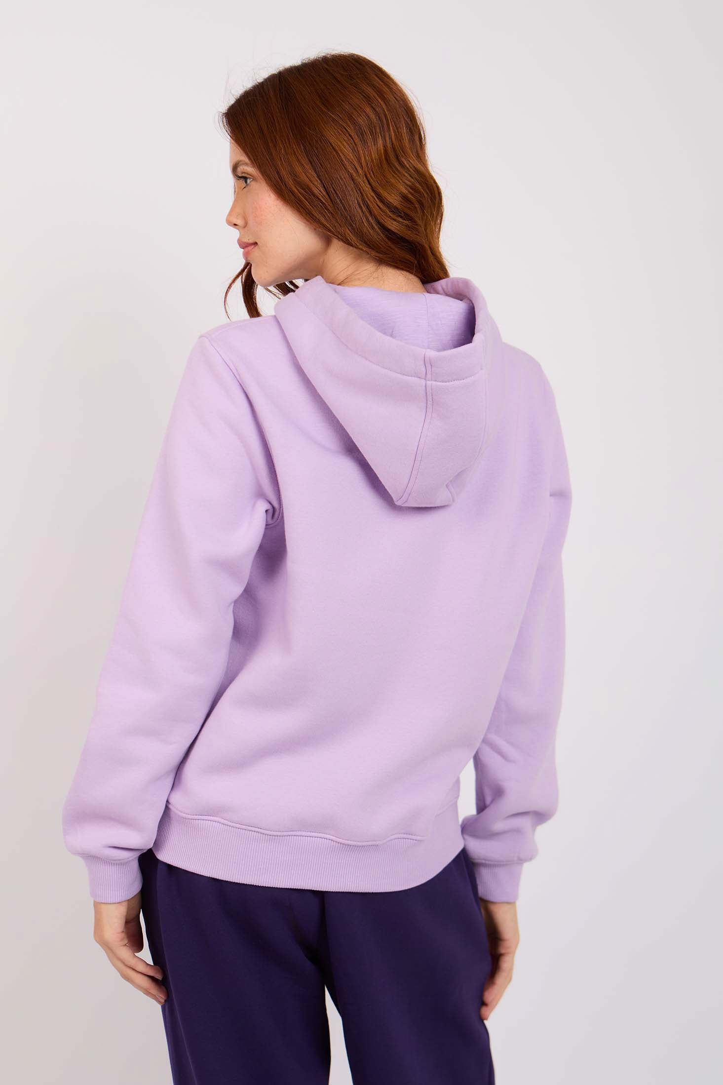 Women Sweat Shirt Regular Fit Hoodie With Pink