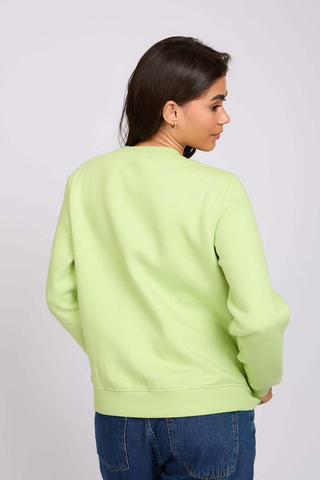 Women  Sweat Shirt Regular Fit Green