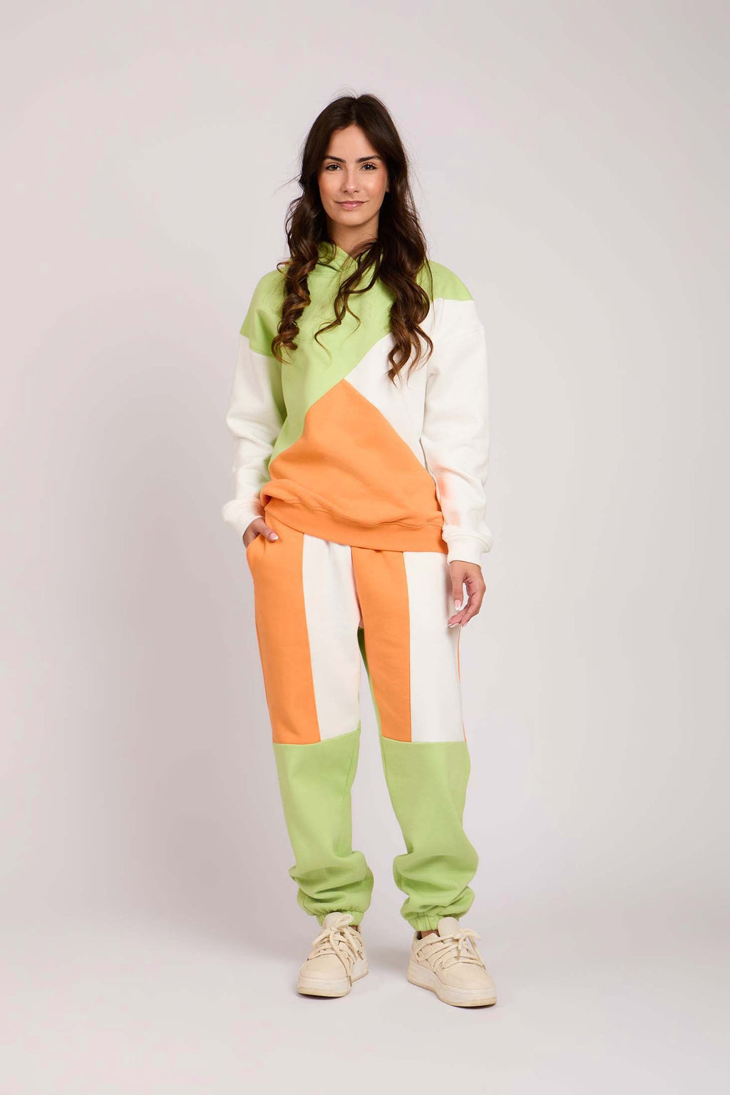 Women Sweat Shirt Hoodie Loose Fit Green