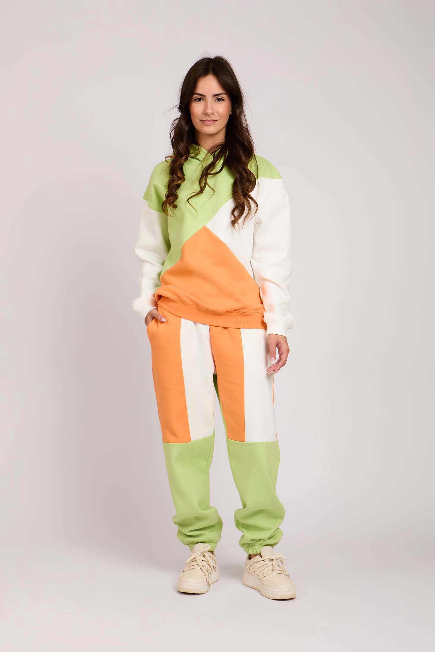 Women Sweat Shirt Hoodie Loose Fit Green