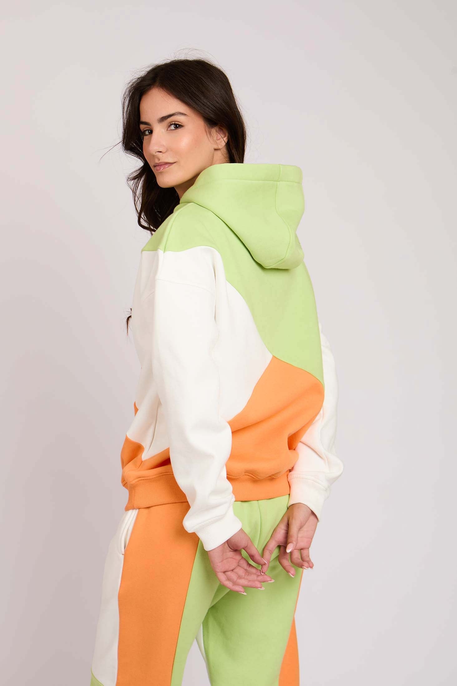 Women Sweat Shirt Hoodie Loose Fit Green
