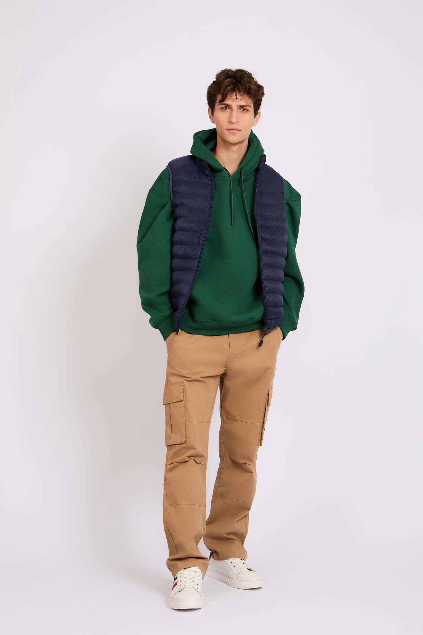 Men Puffer Vest Blue