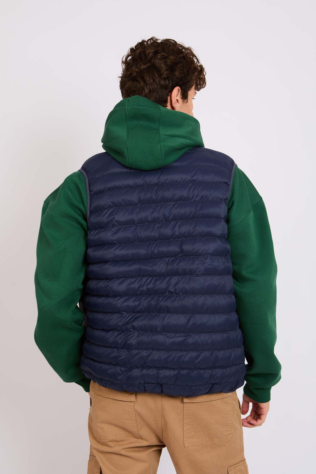 Men Puffer Vest Blue