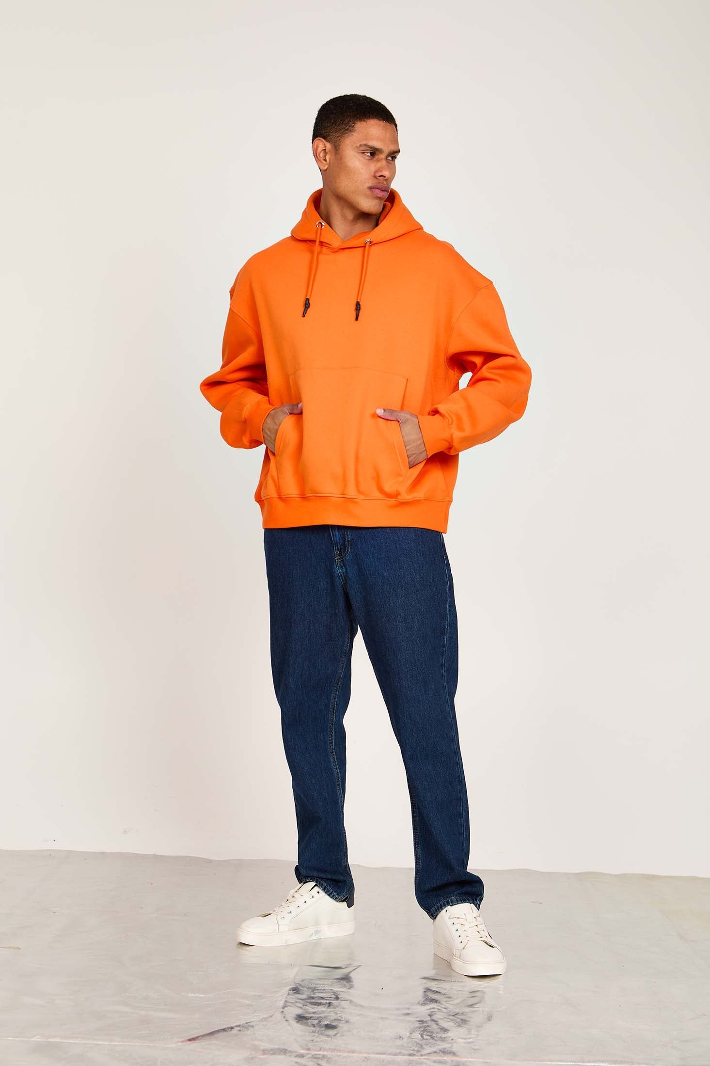 Unisex Sweat Shirt  Loose Fit Orange