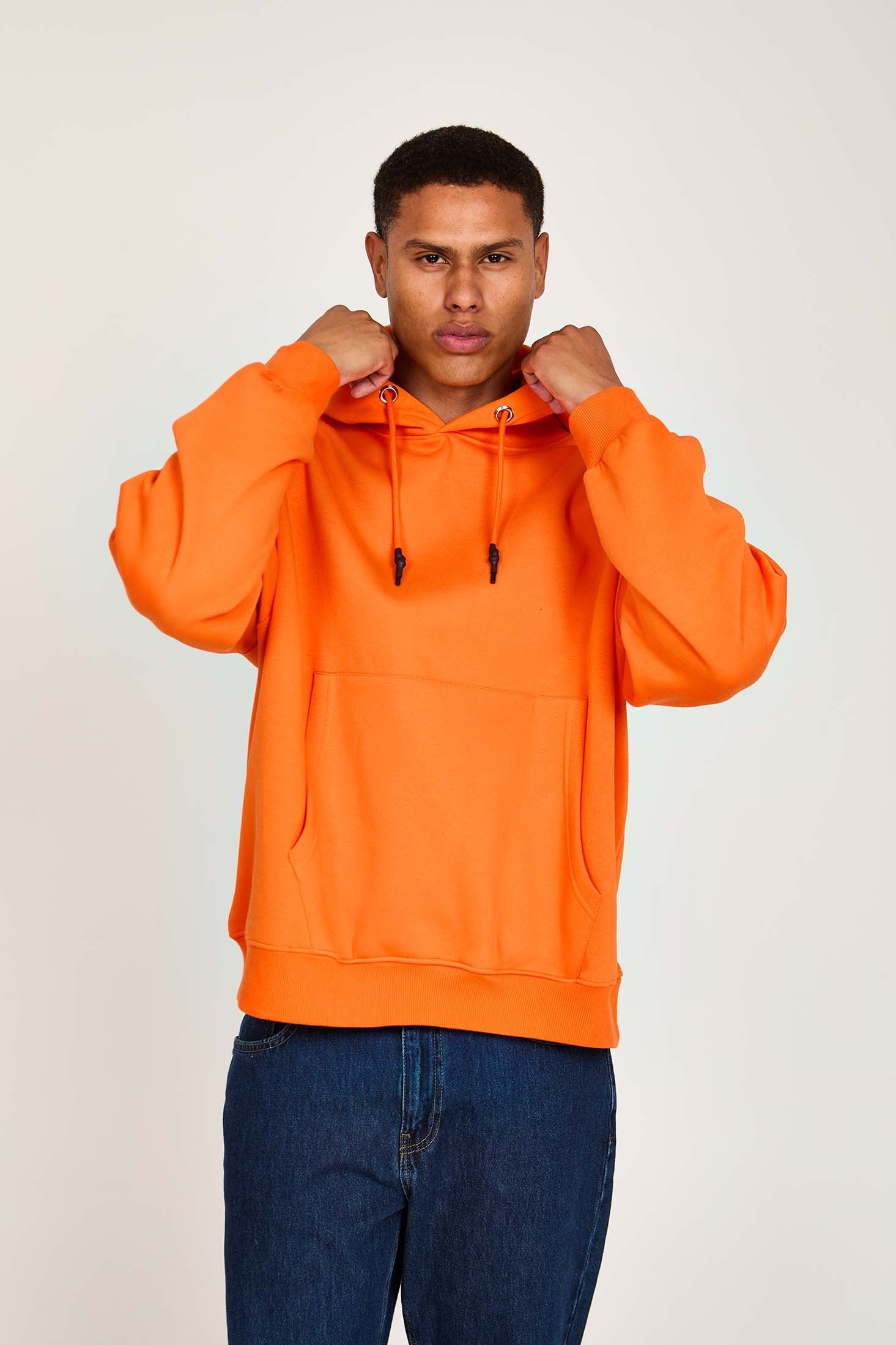 Unisex Sweat Shirt  Loose Fit Orange