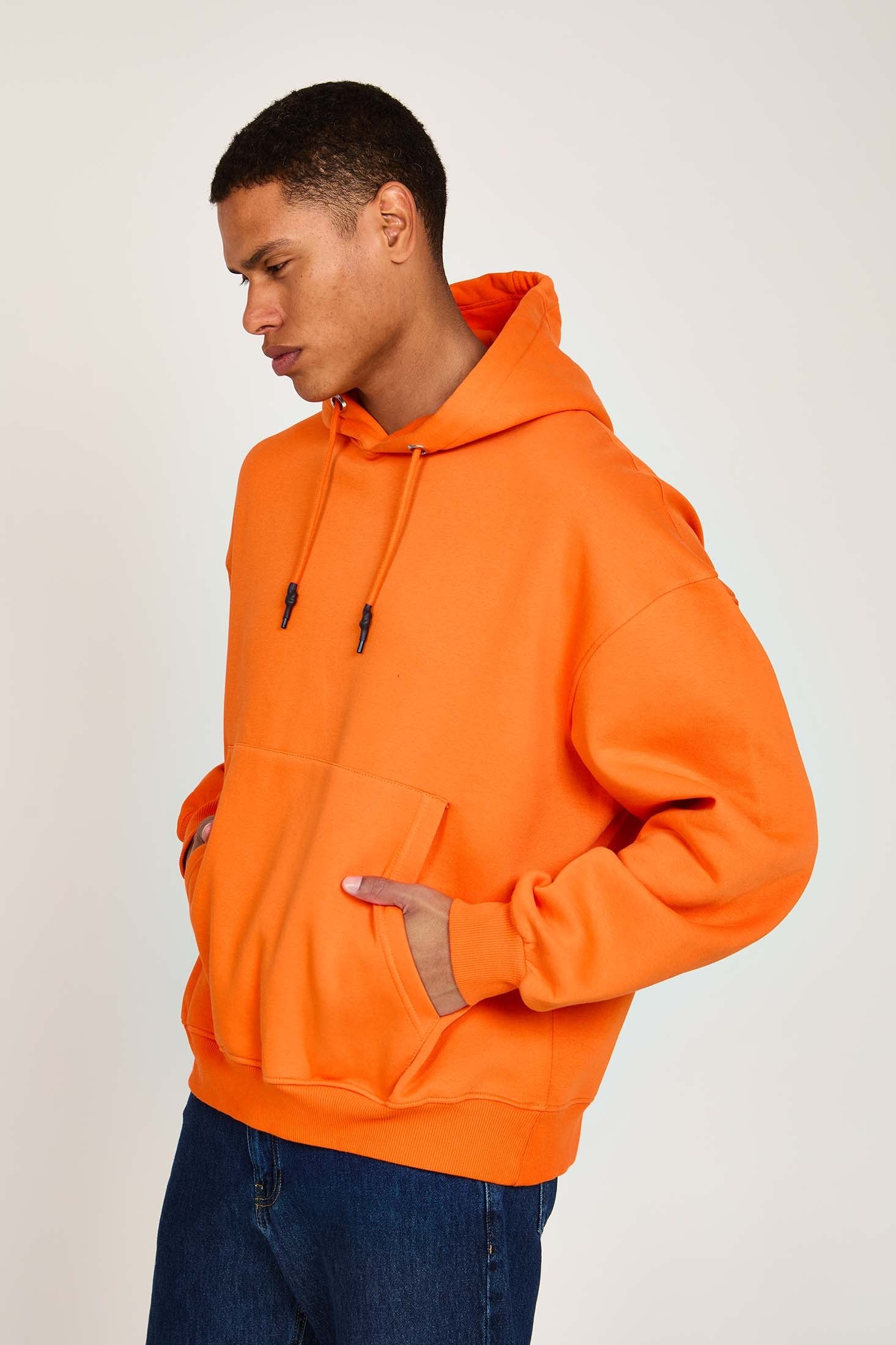 Unisex Sweat Shirt  Loose Fit Orange
