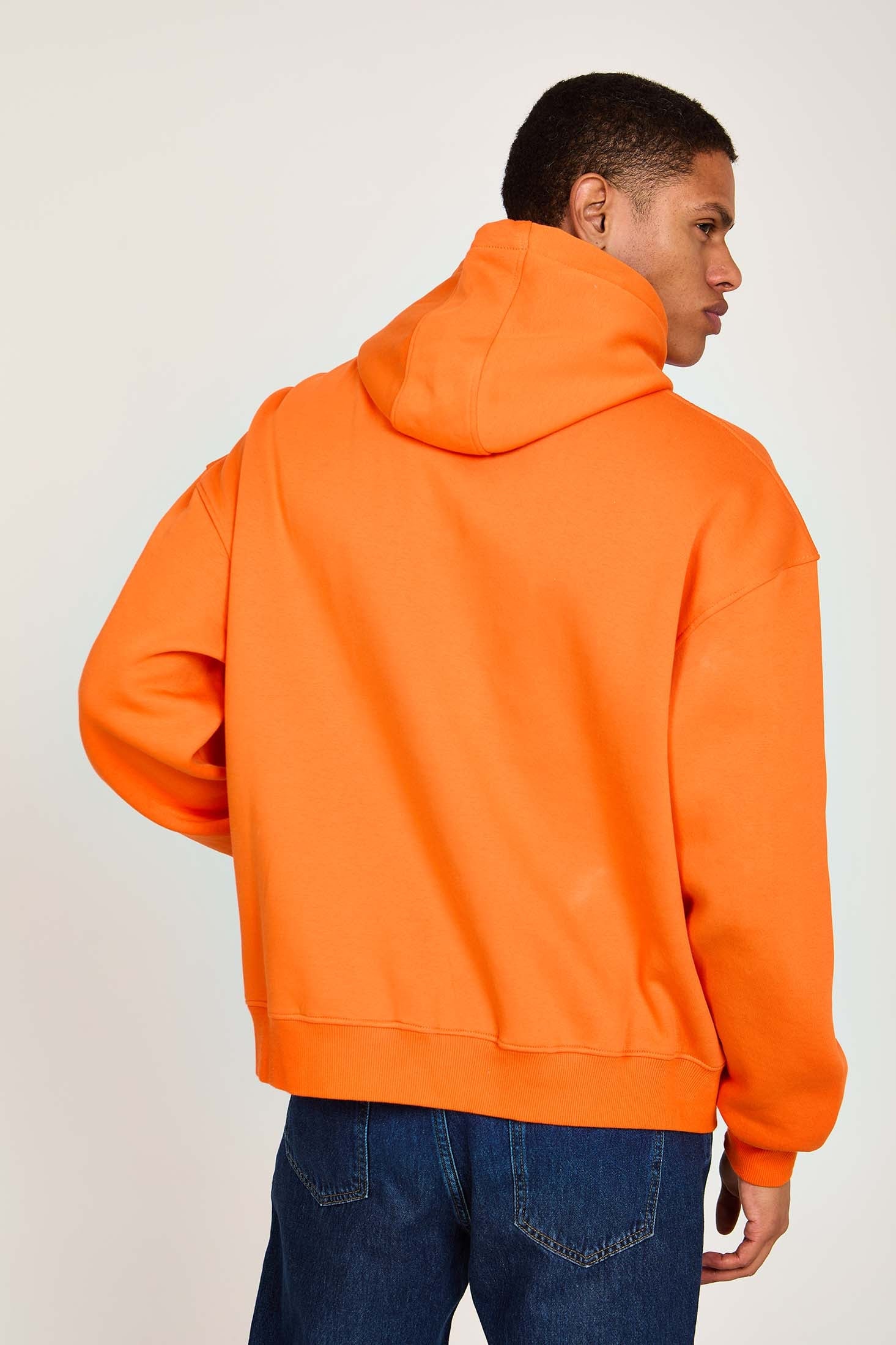 Unisex Sweat Shirt  Loose Fit Orange