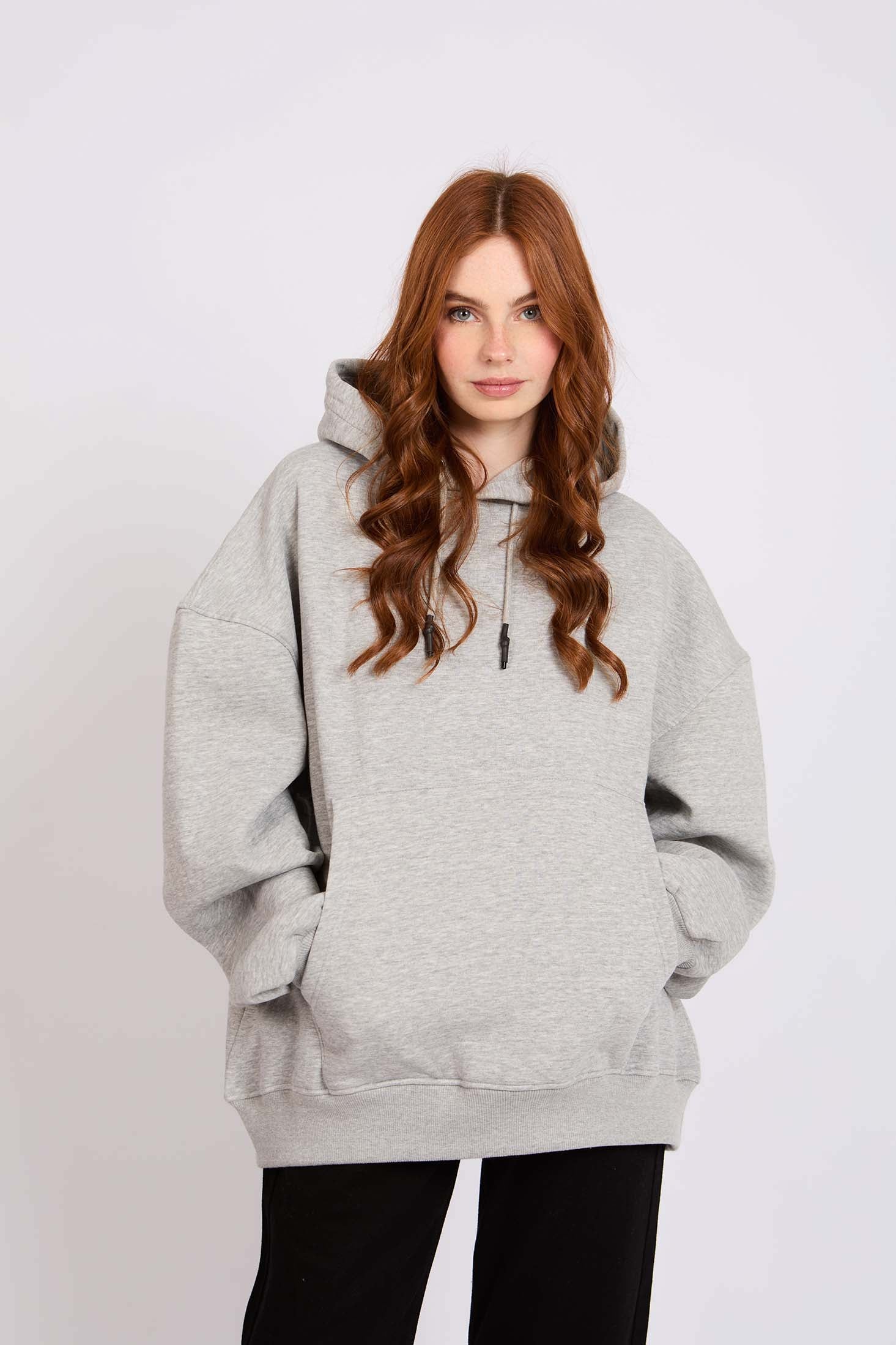 Unisex Sweat Shirt  Loose Fit Grey