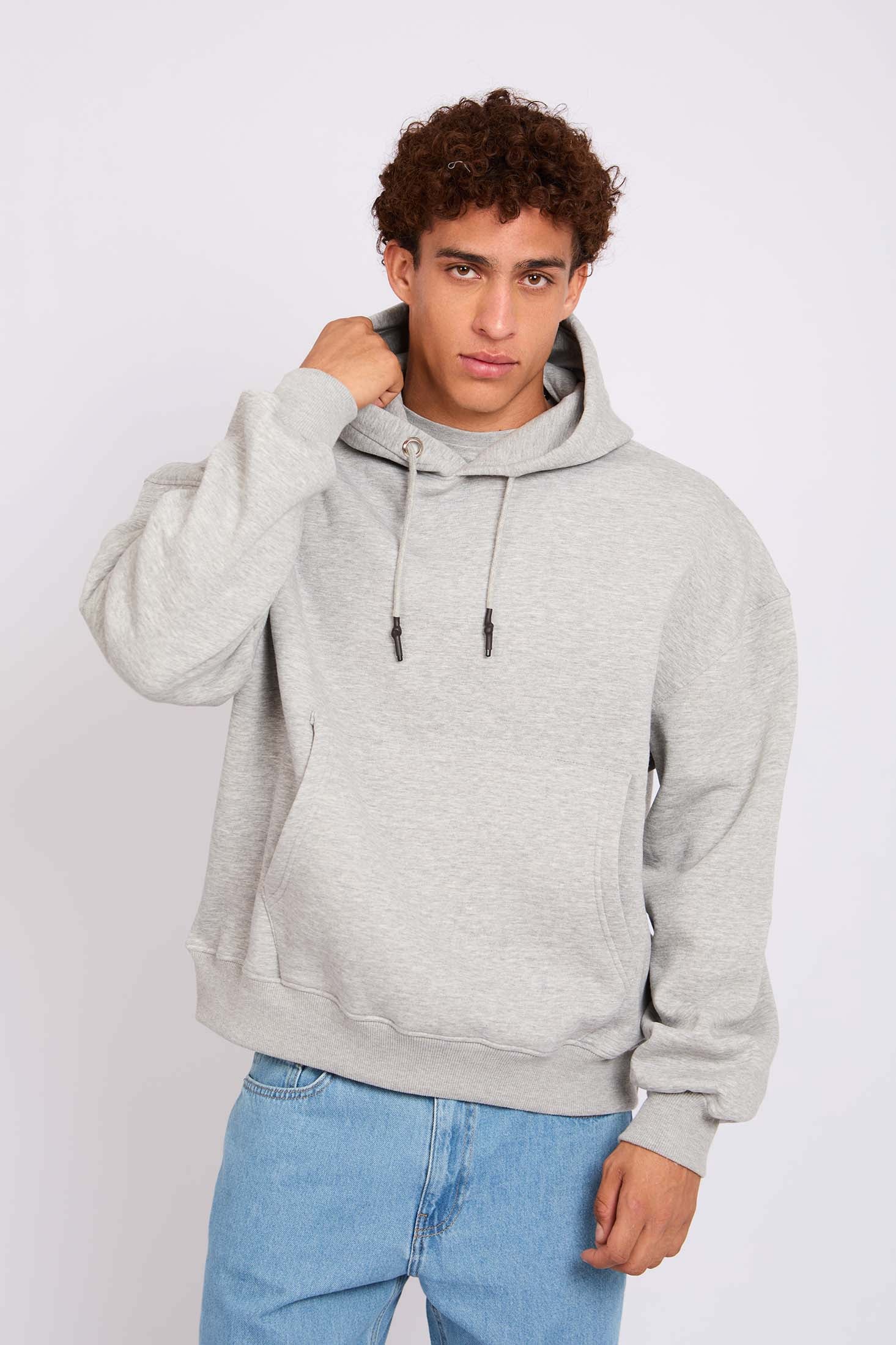 Unisex Sweat Shirt  Loose Fit Grey